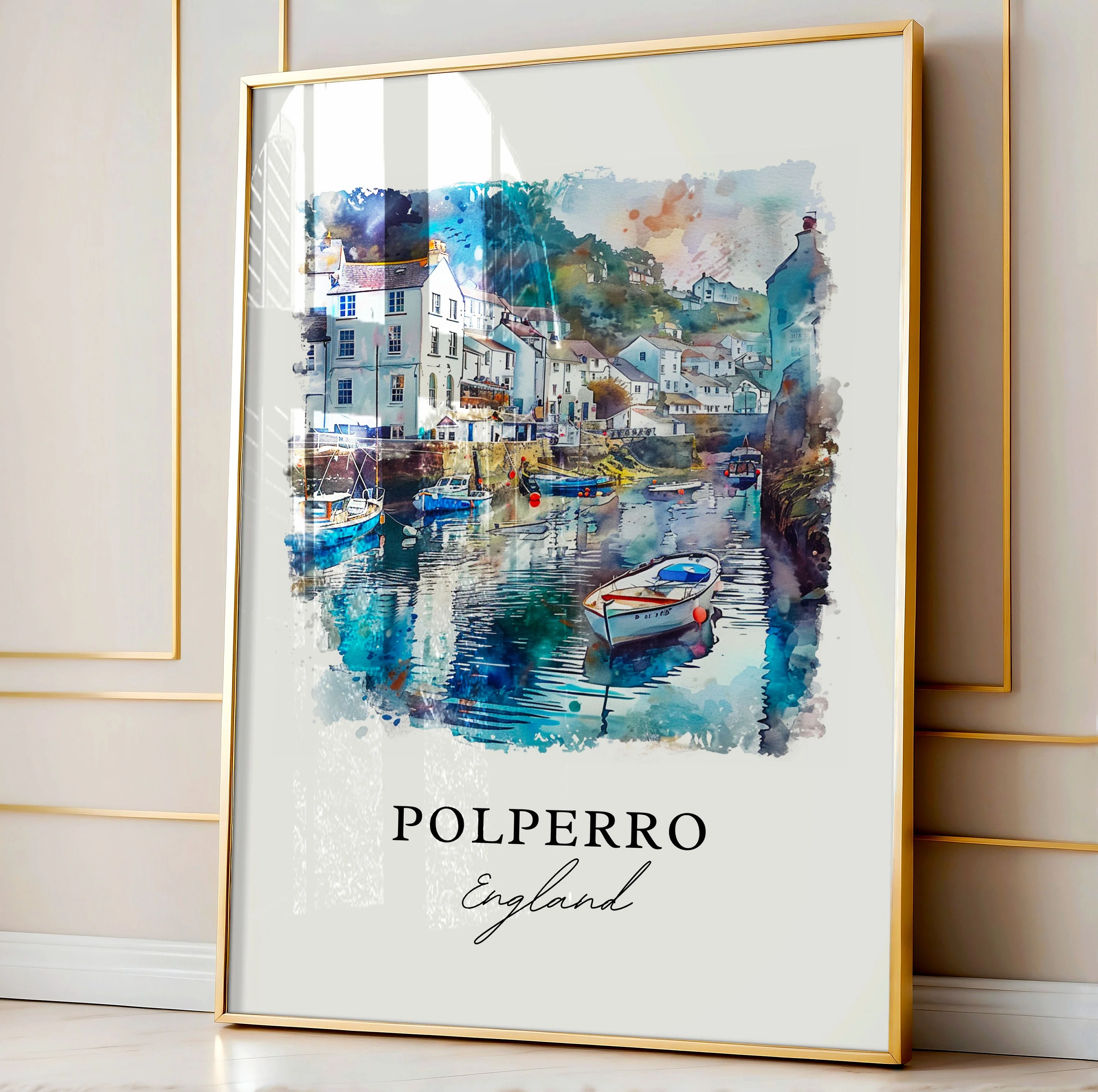 Polperro, England – Watercolor Art Print - Image 4