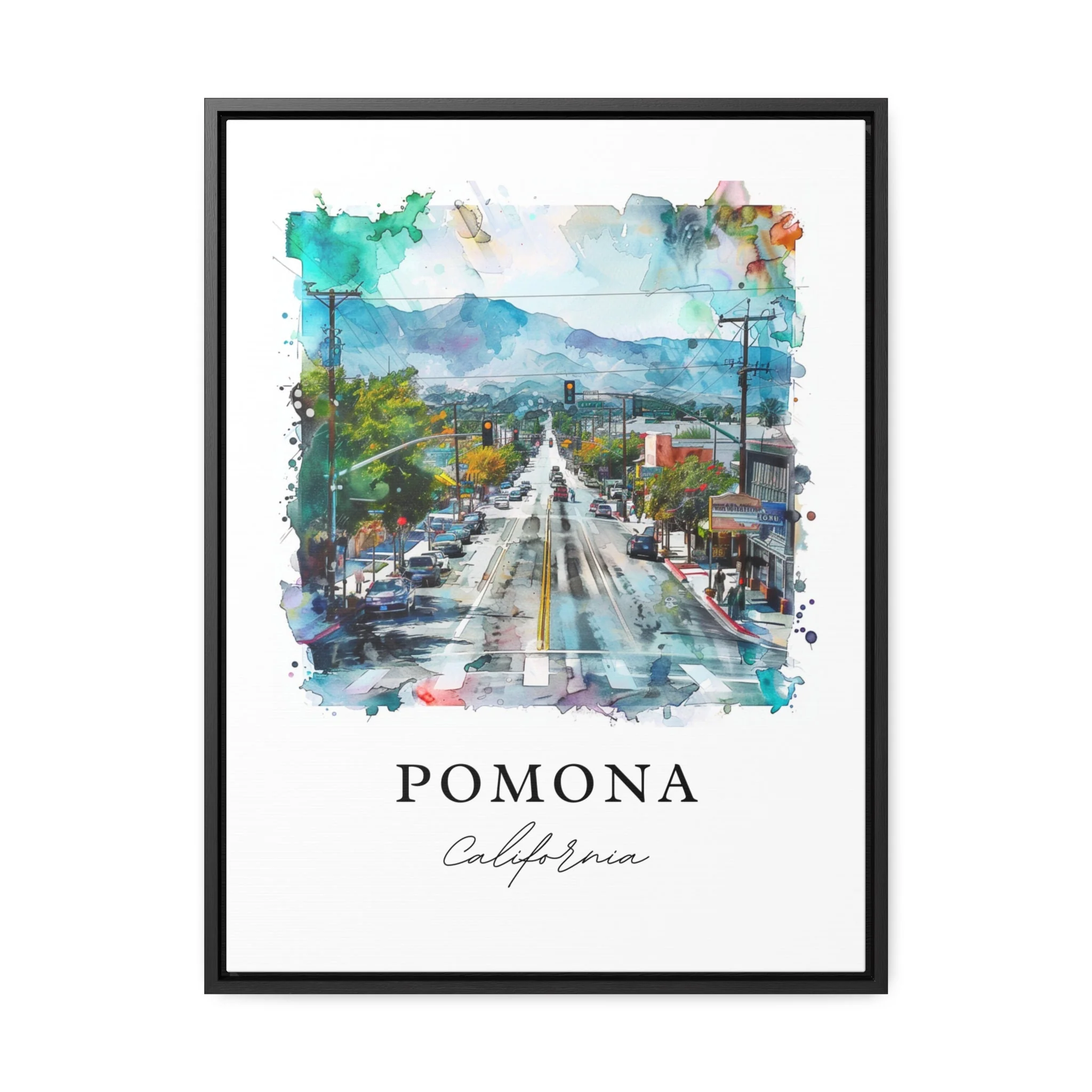 Pomona, California – Watercolor Art Print - Image 6