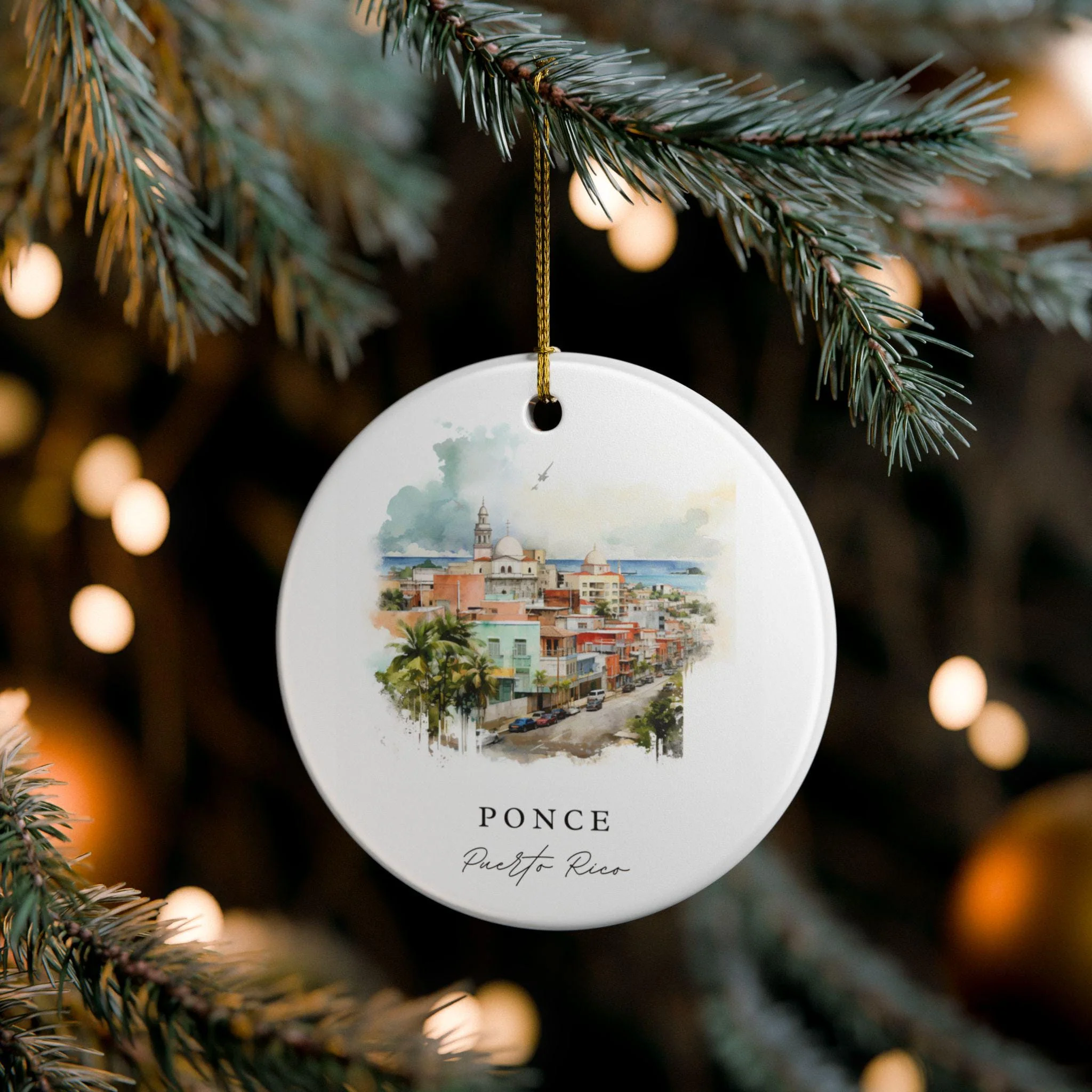 Ponce Puerto Rico Ornament: Unique Ponce Souvenir, Ponce Xmas Decor, and Authentic Puerto Rico Gift - Image 4