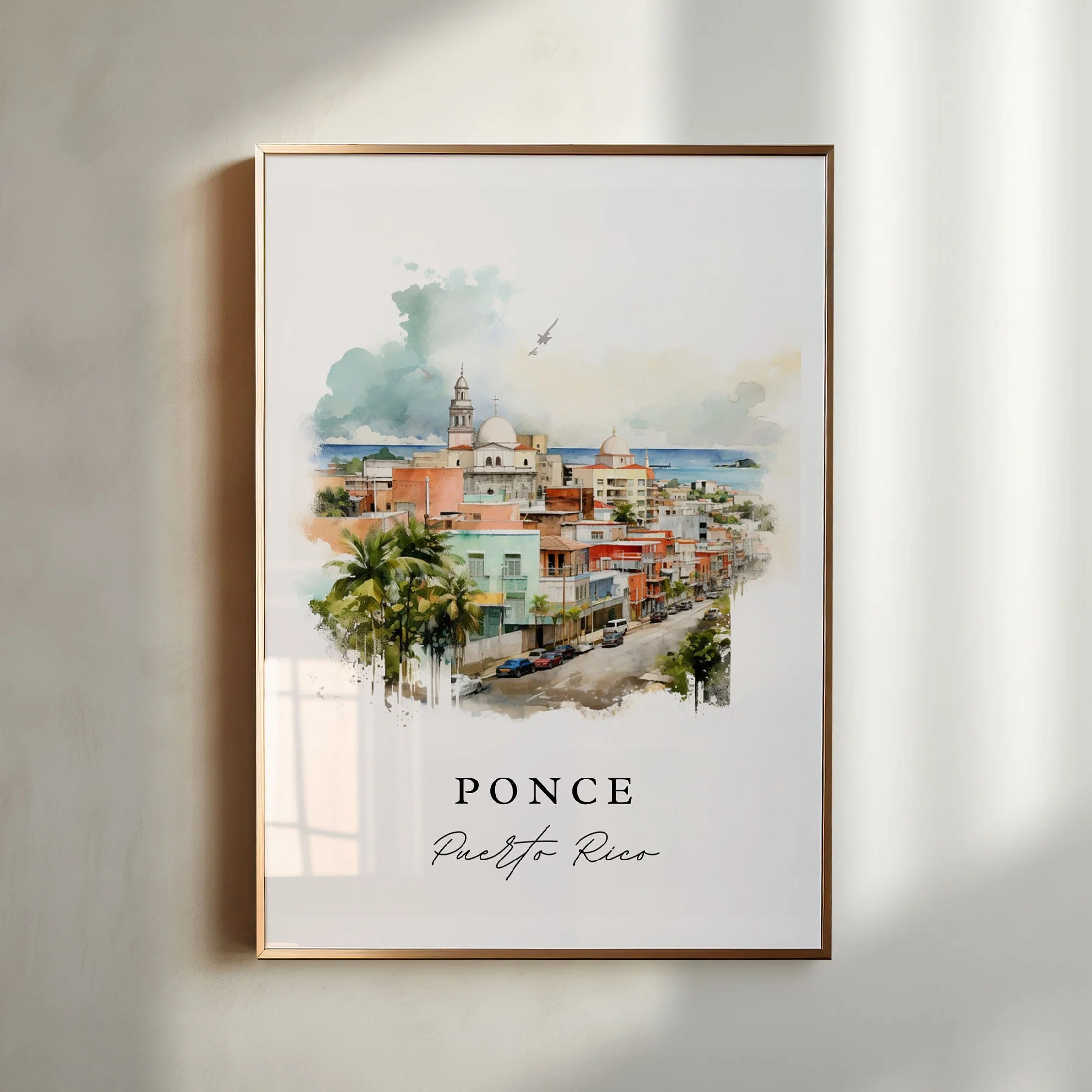 Ponce, Puerto Rico – Watercolor Art Print