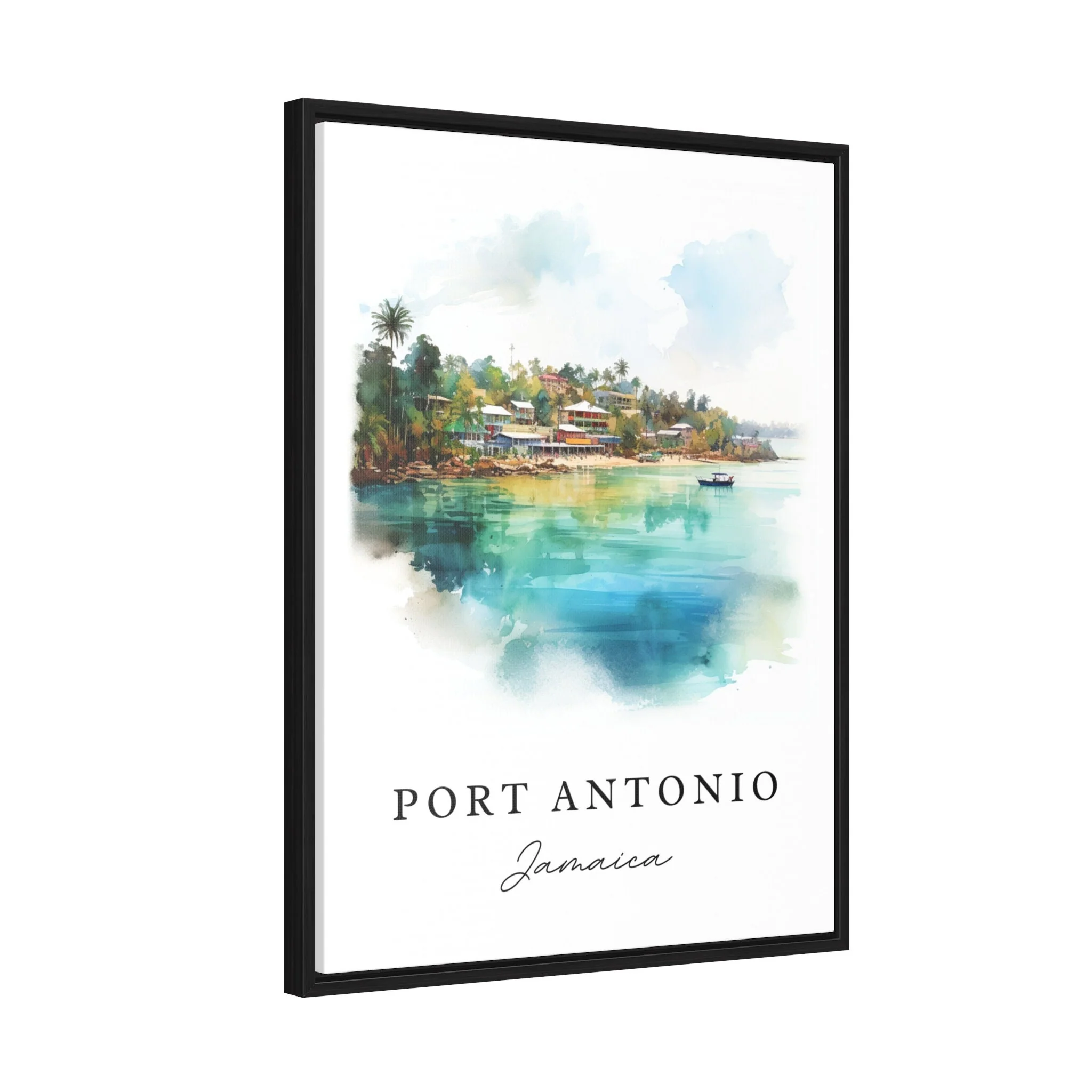 Port Antonio, Jamaica – Watercolor Art Print - Image 7