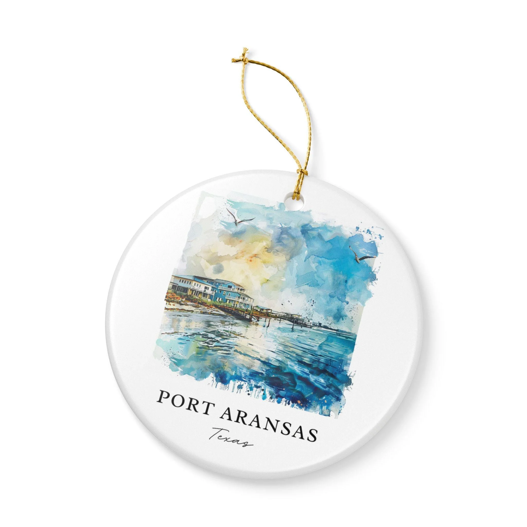 Port Aransas TX Ornament: Unique Port Aransas TX Souvenir, Port Aransas Xmas Decor, and Authentic Port Aransas Gift - Image 3