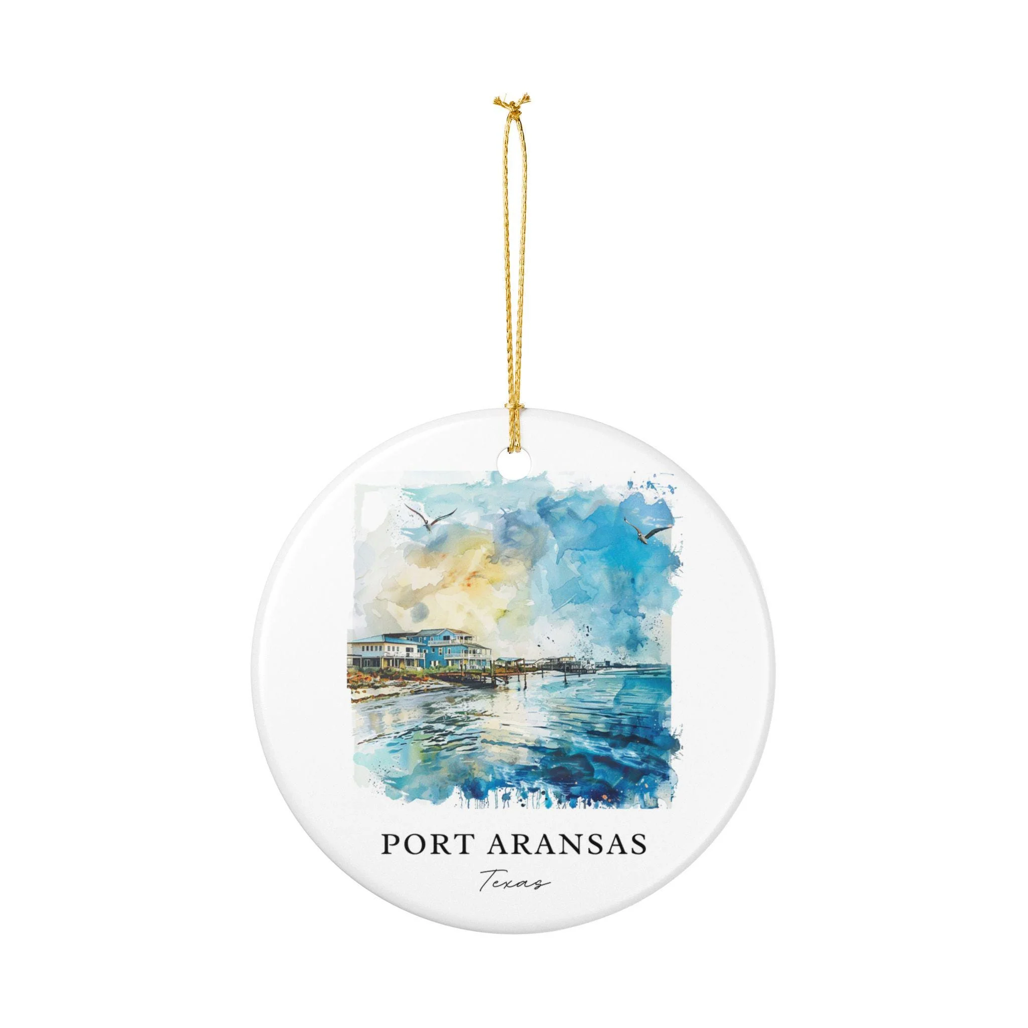 Port Aransas TX Ornament: Unique Port Aransas TX Souvenir, Port Aransas Xmas Decor, and Authentic Port Aransas Gift - Image 5
