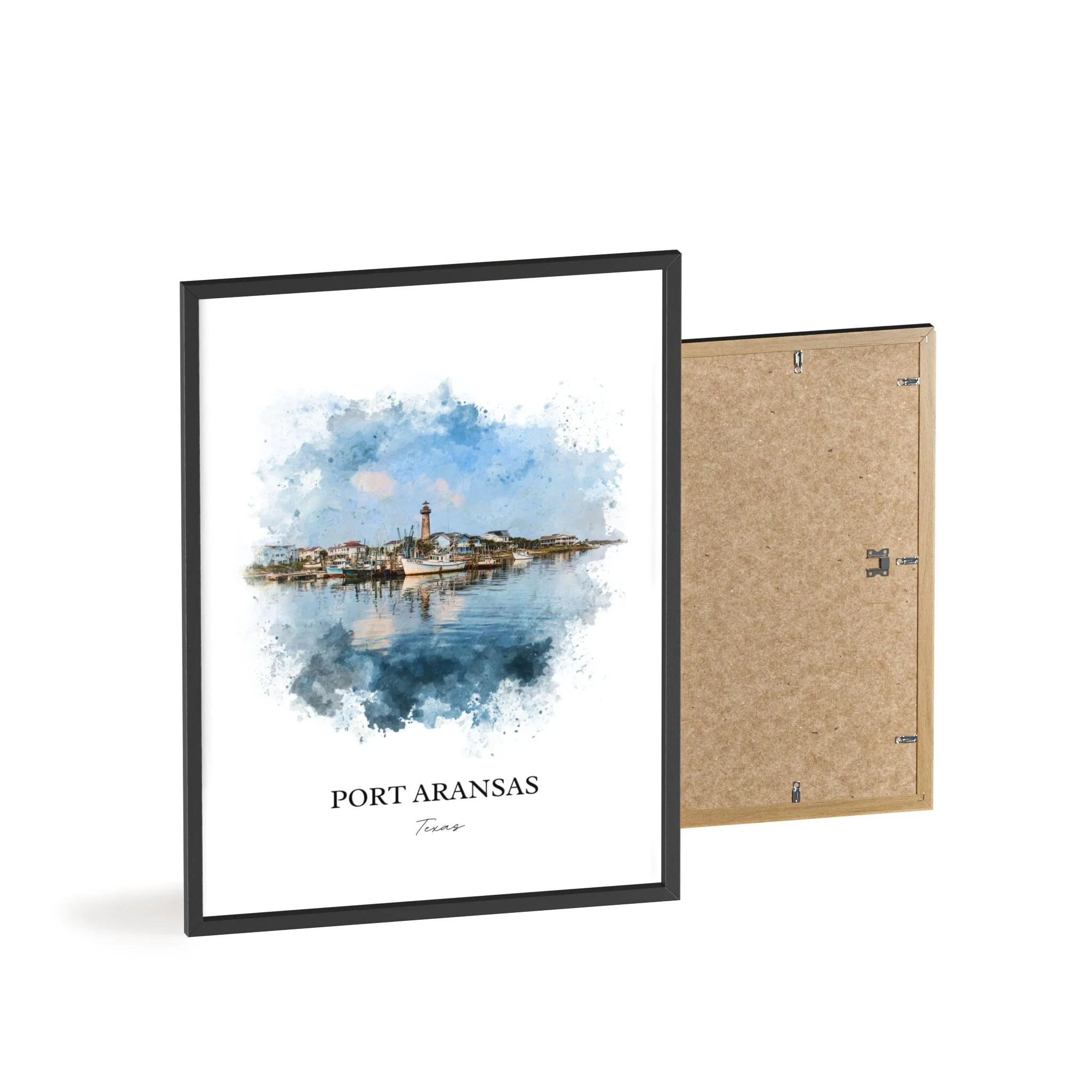 Port Aransas, Texas – Watercolor Art Print - Image 10