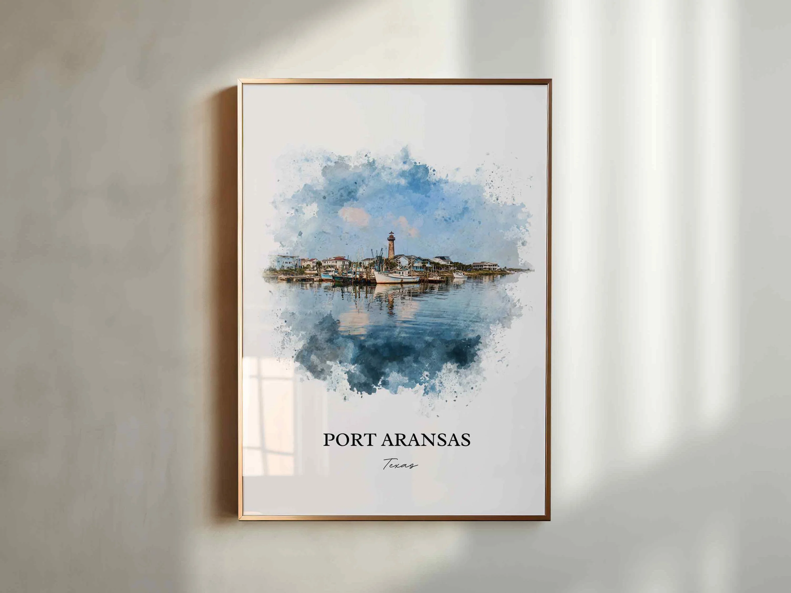 Port Aransas, Texas – Watercolor Art Print - Image 4