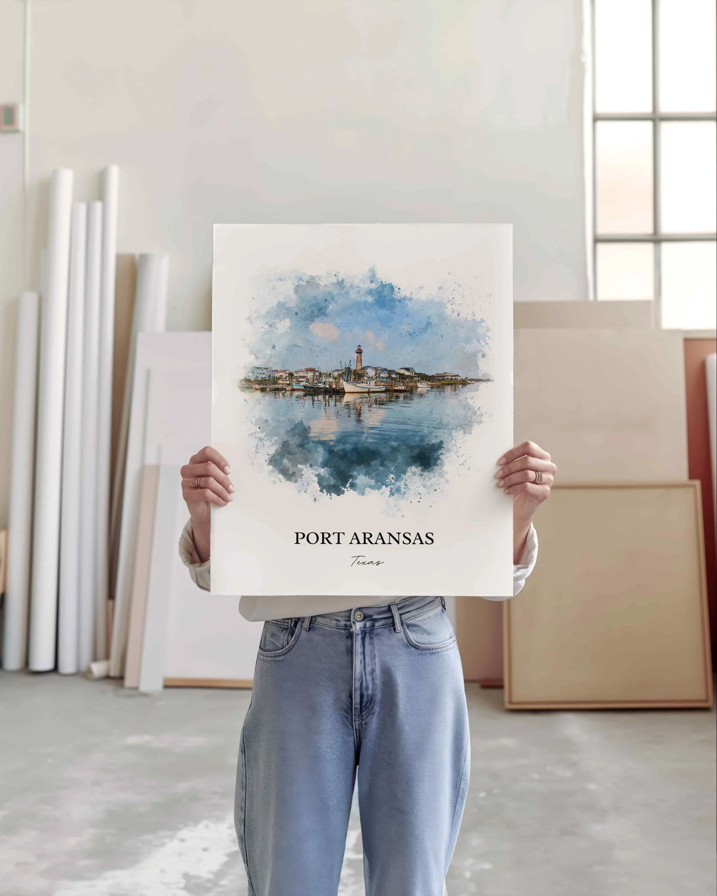 Port Aransas, Texas – Watercolor Art Print - Image 6