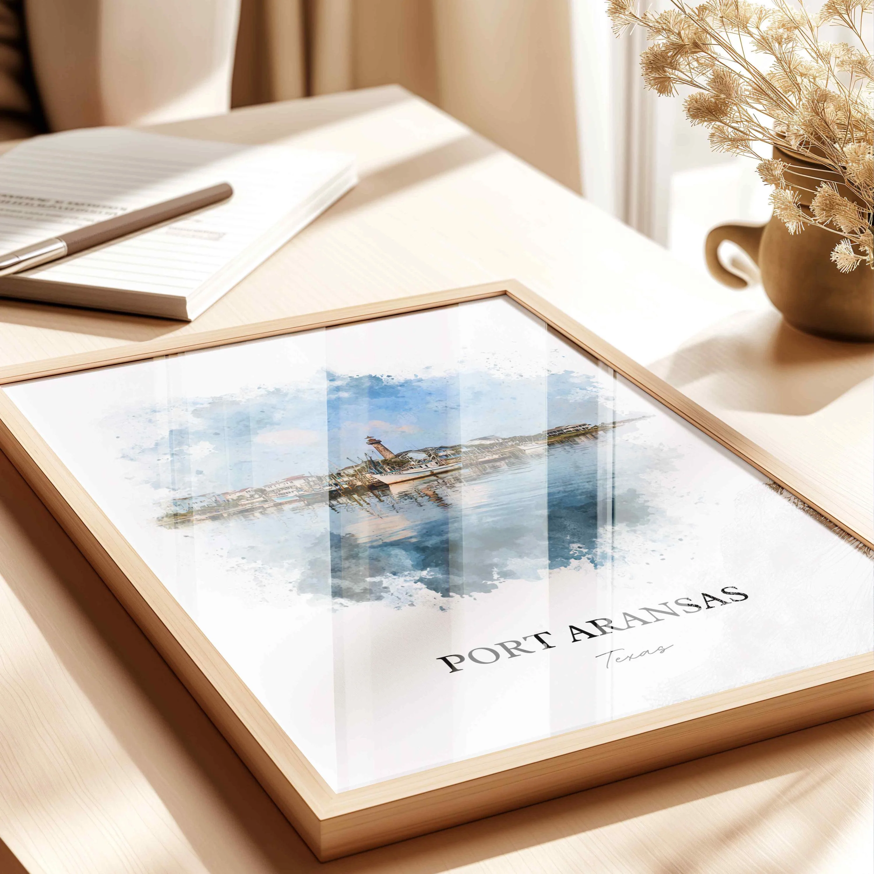 Port Aransas, Texas – Watercolor Art Print - Image 7