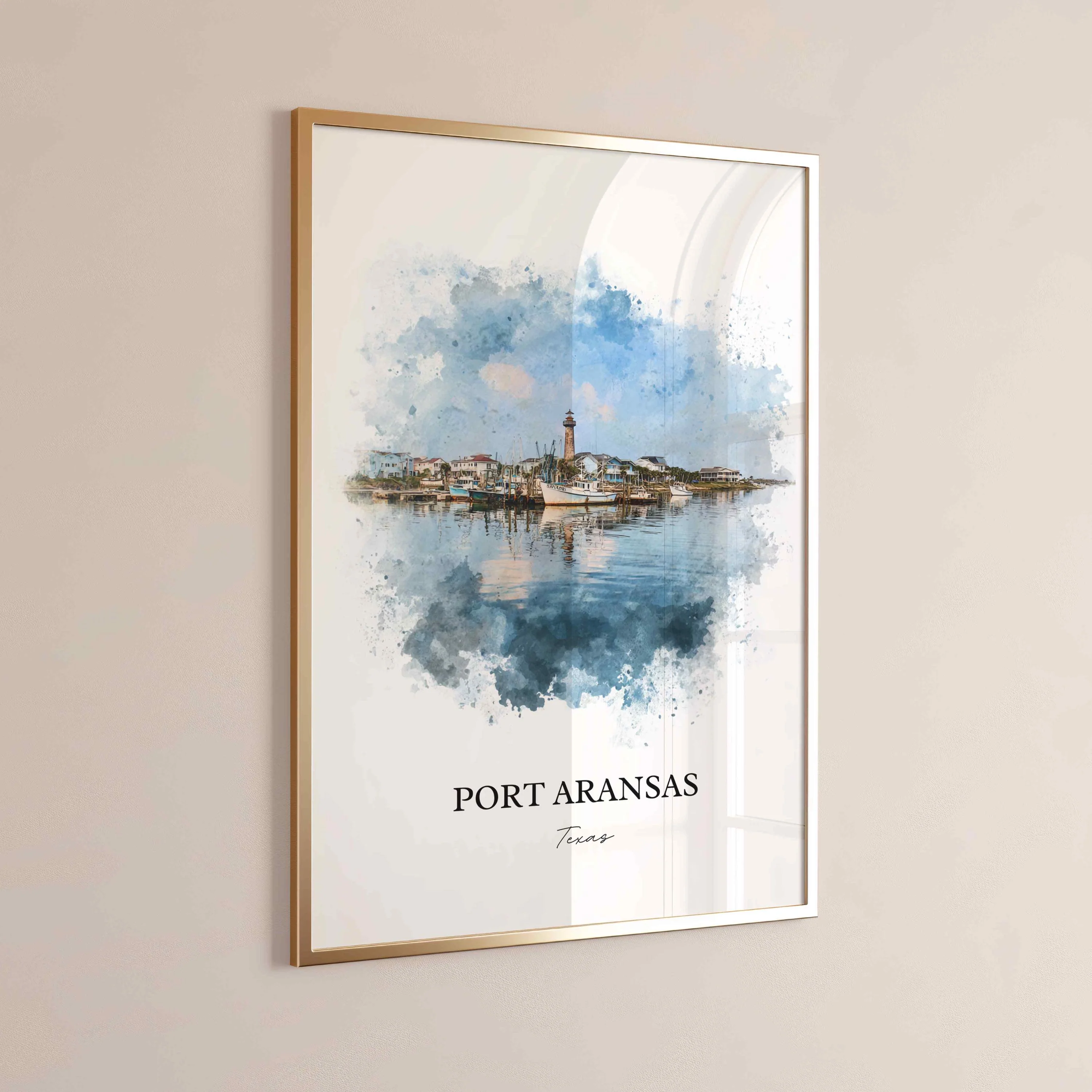 Port Aransas, Texas – Watercolor Art Print - Image 8
