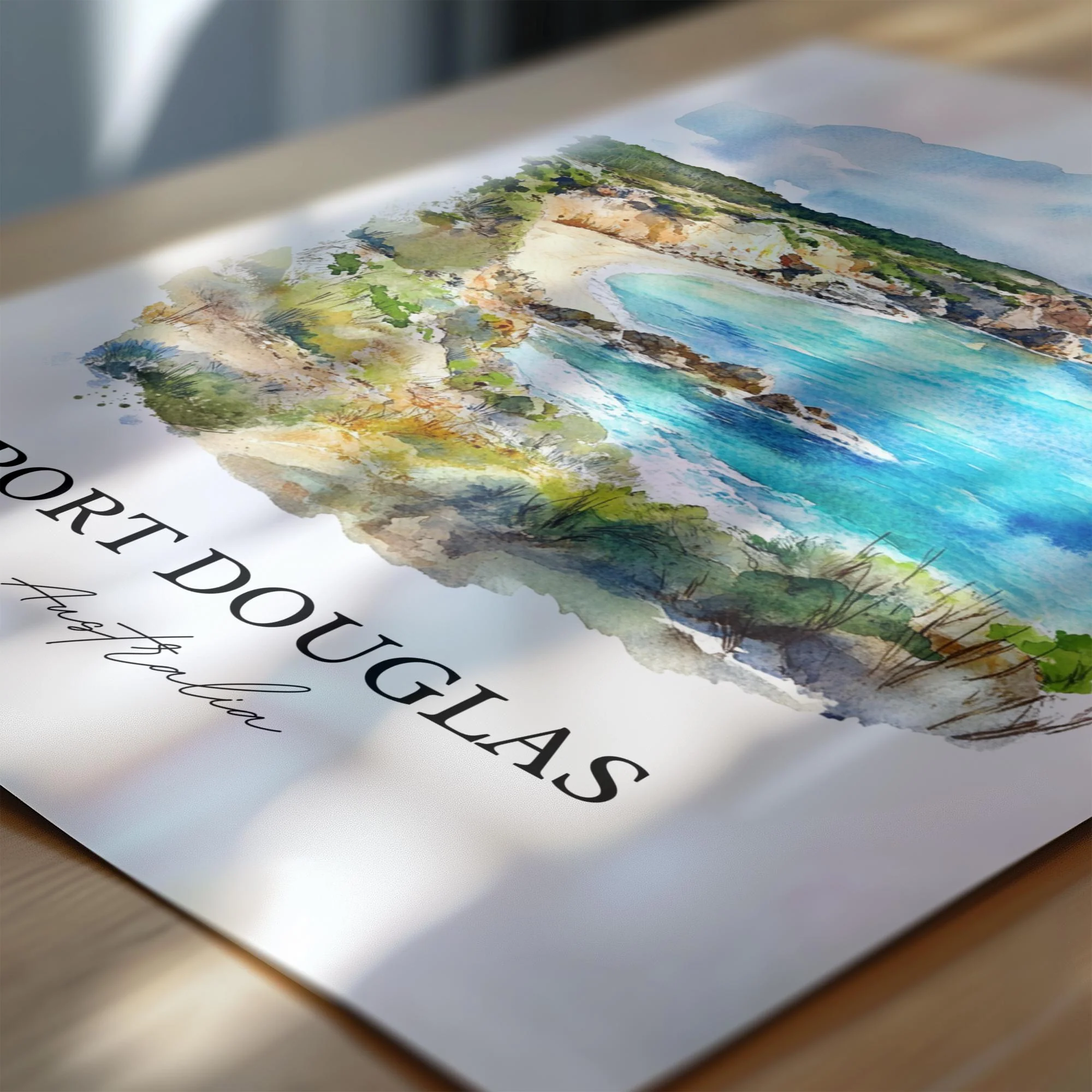 Port Douglas, Australia – Watercolor Art Print - Image 2