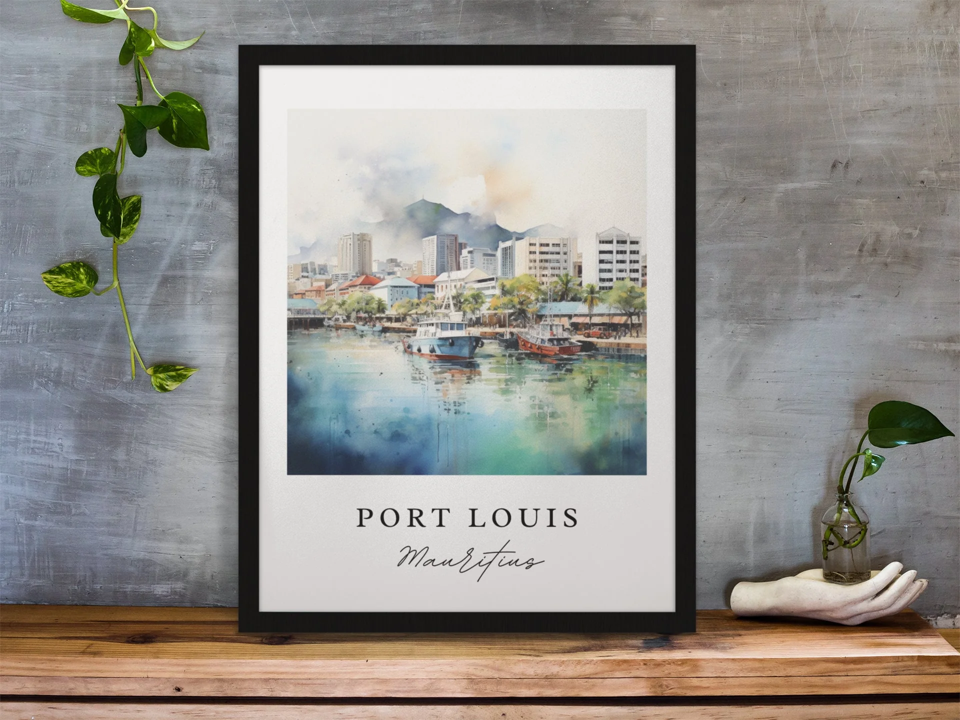 Port Louis, Mauritius – Watercolor Art Print