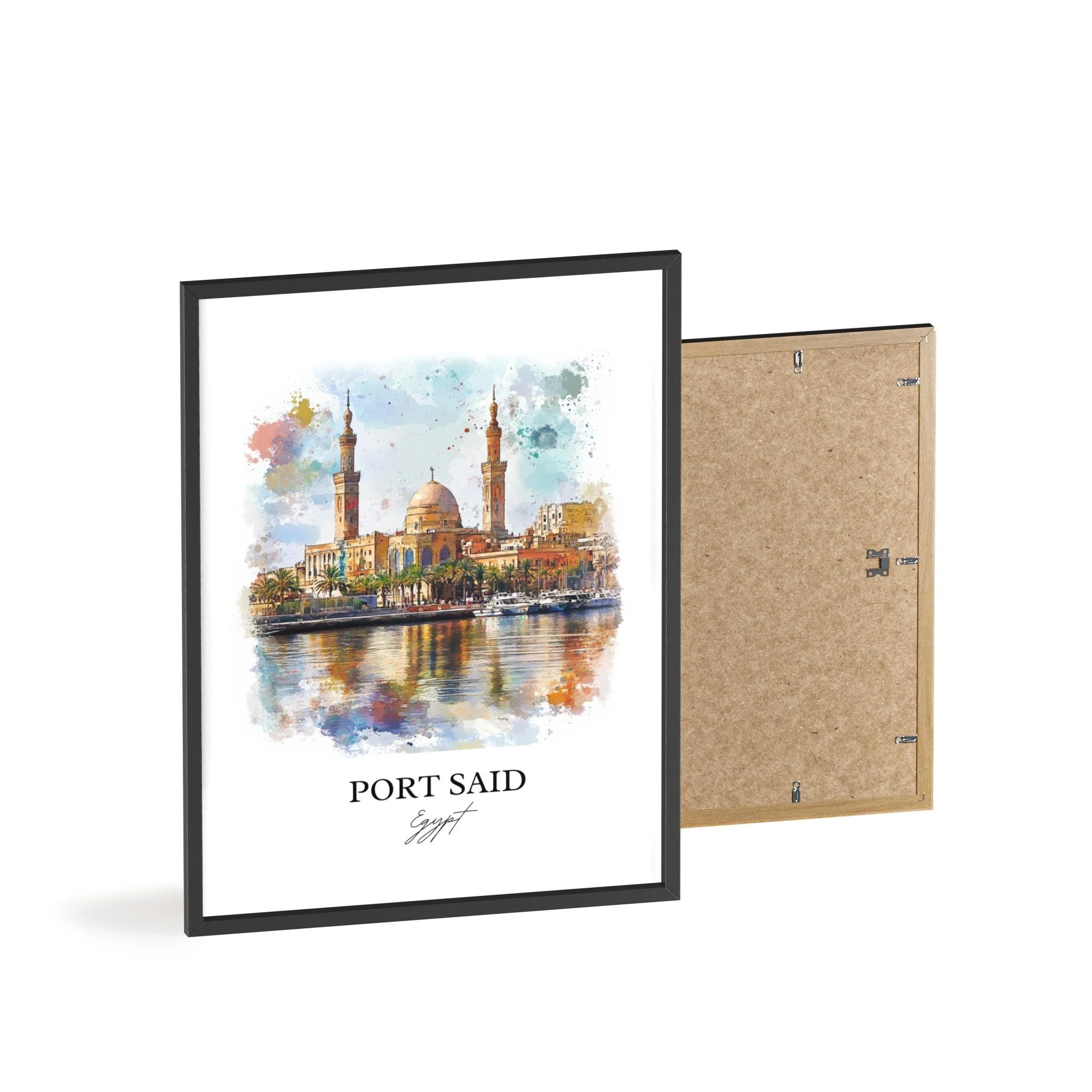 Port Said, Egypt – Watercolor Art Print - Image 8
