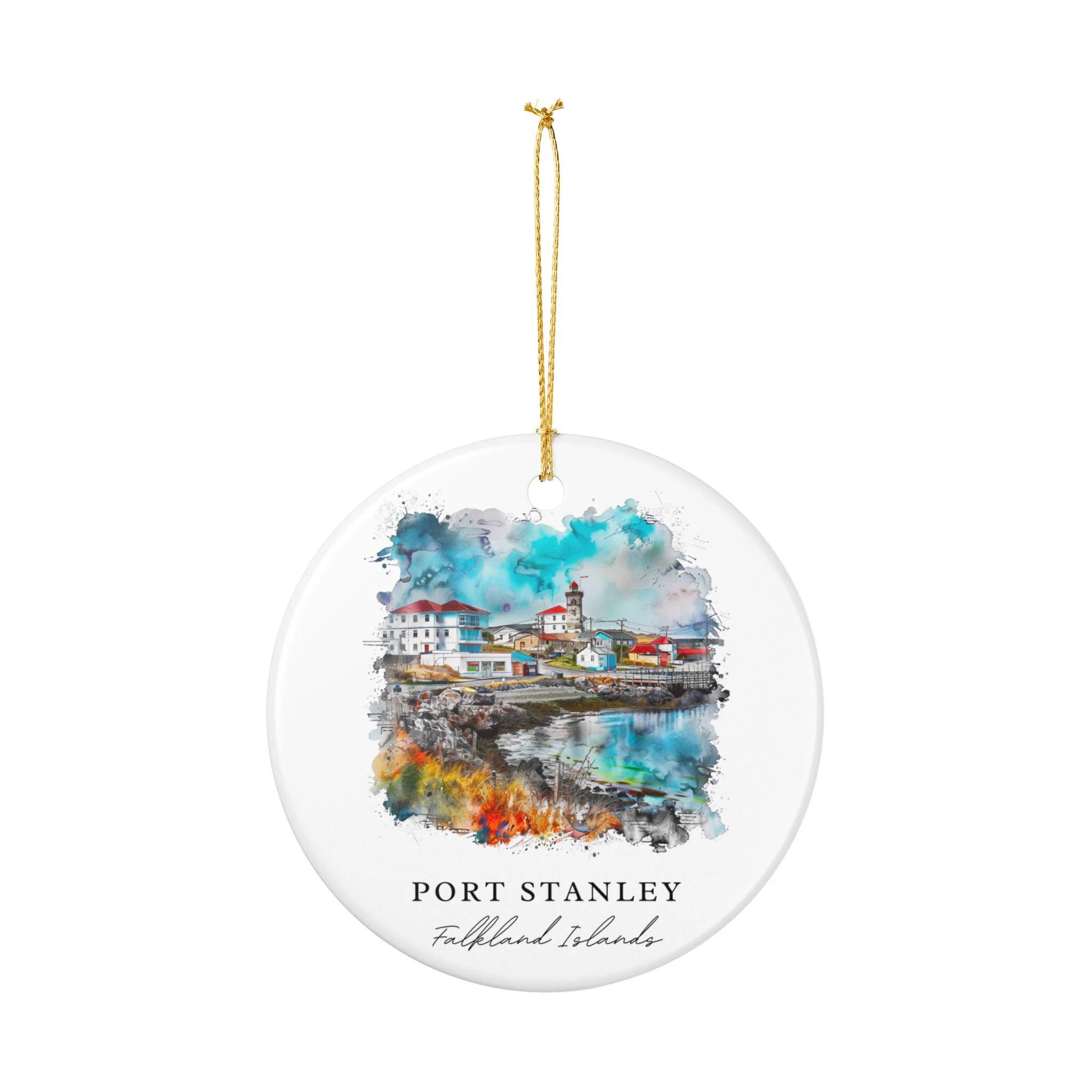 Port Stanley Ornament: Unique Falkland Islands Souvenir, Falkland Islands Xmas Decor, and Authentic Falkland Islands Gift - Image 2