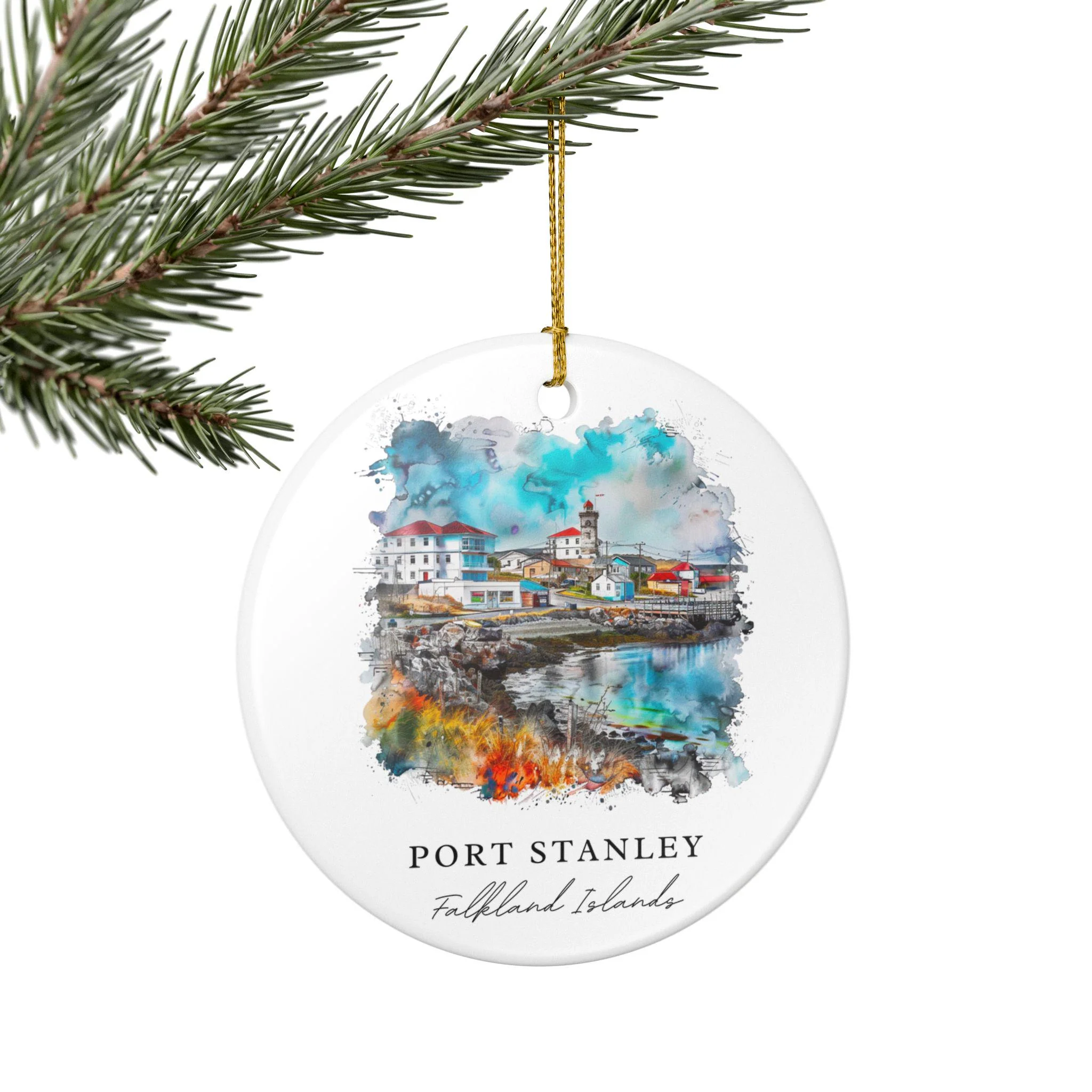 Port Stanley Ornament: Unique Falkland Islands Souvenir, Falkland Islands Xmas Decor, and Authentic Falkland Islands Gift - Image 5