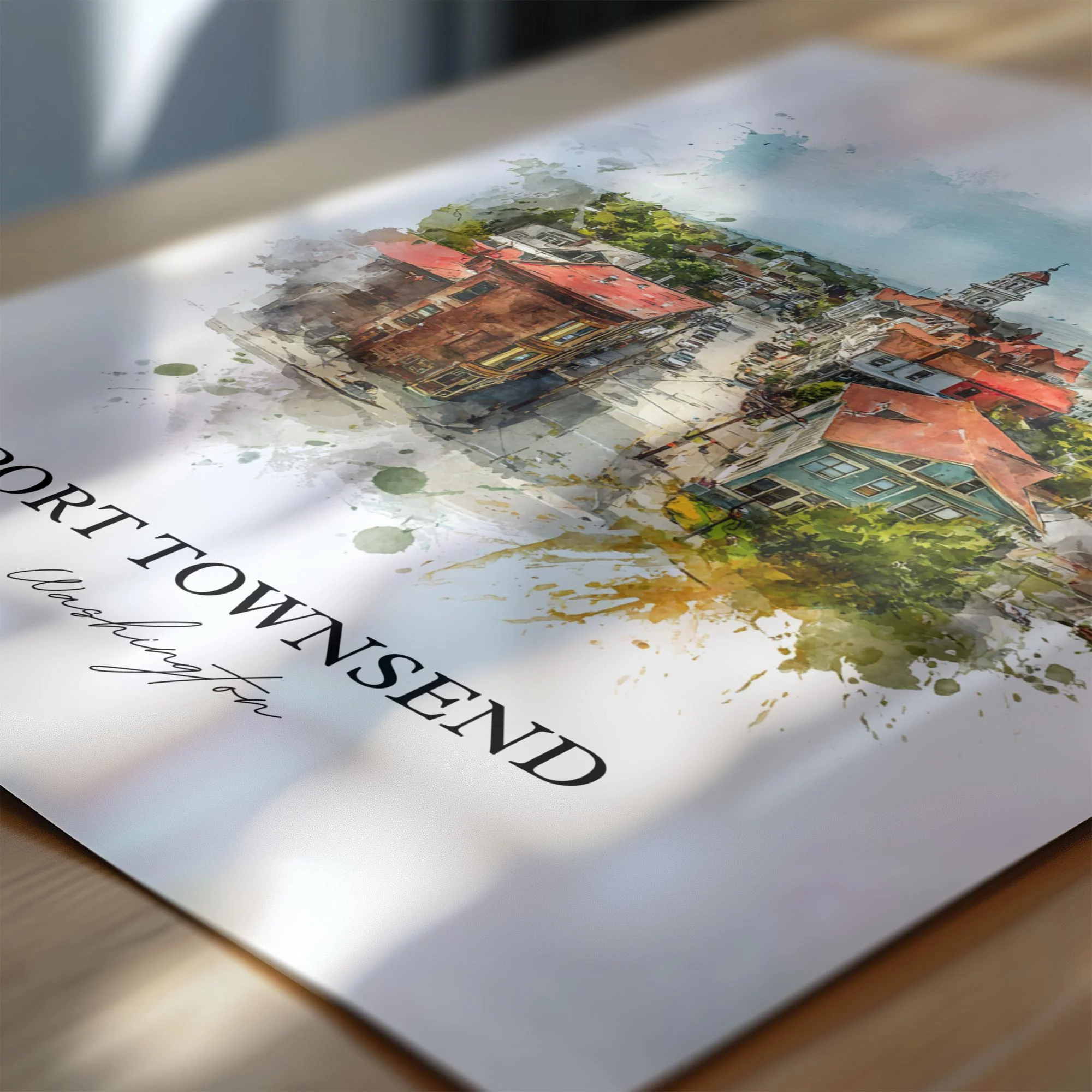 Port Townsend, Washington – Watercolor Art Print - Image 2
