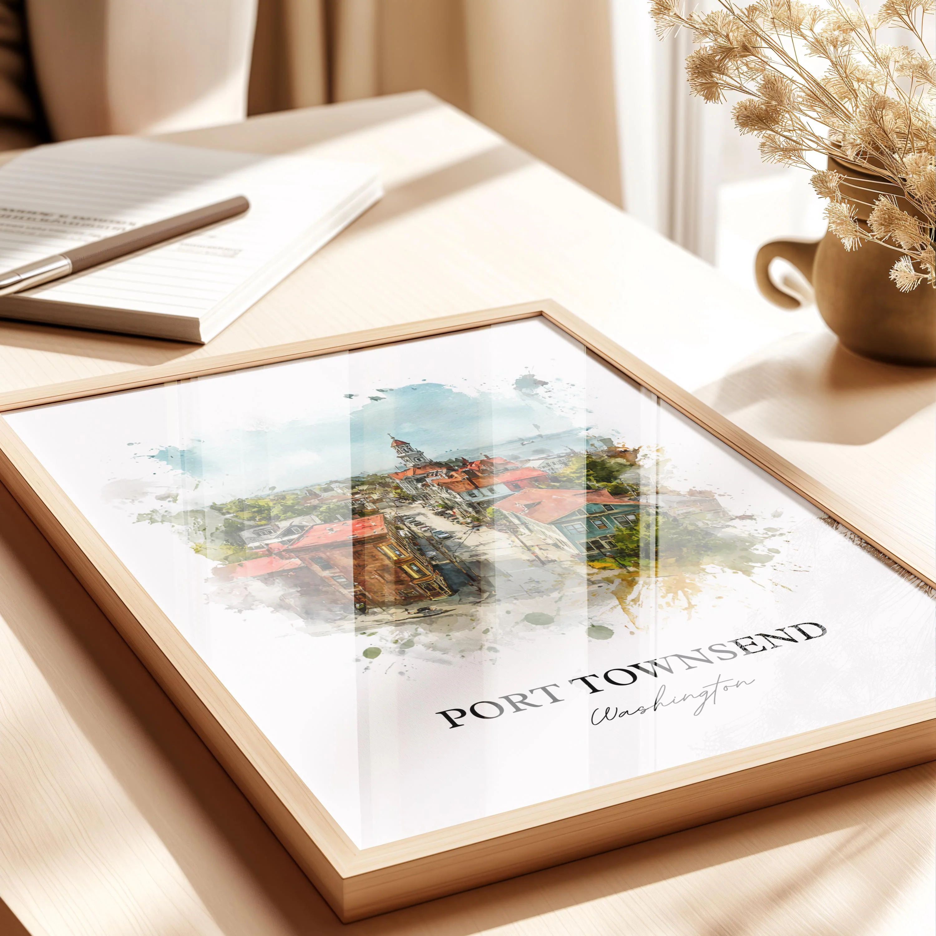 Port Townsend, Washington – Watercolor Art Print - Image 4
