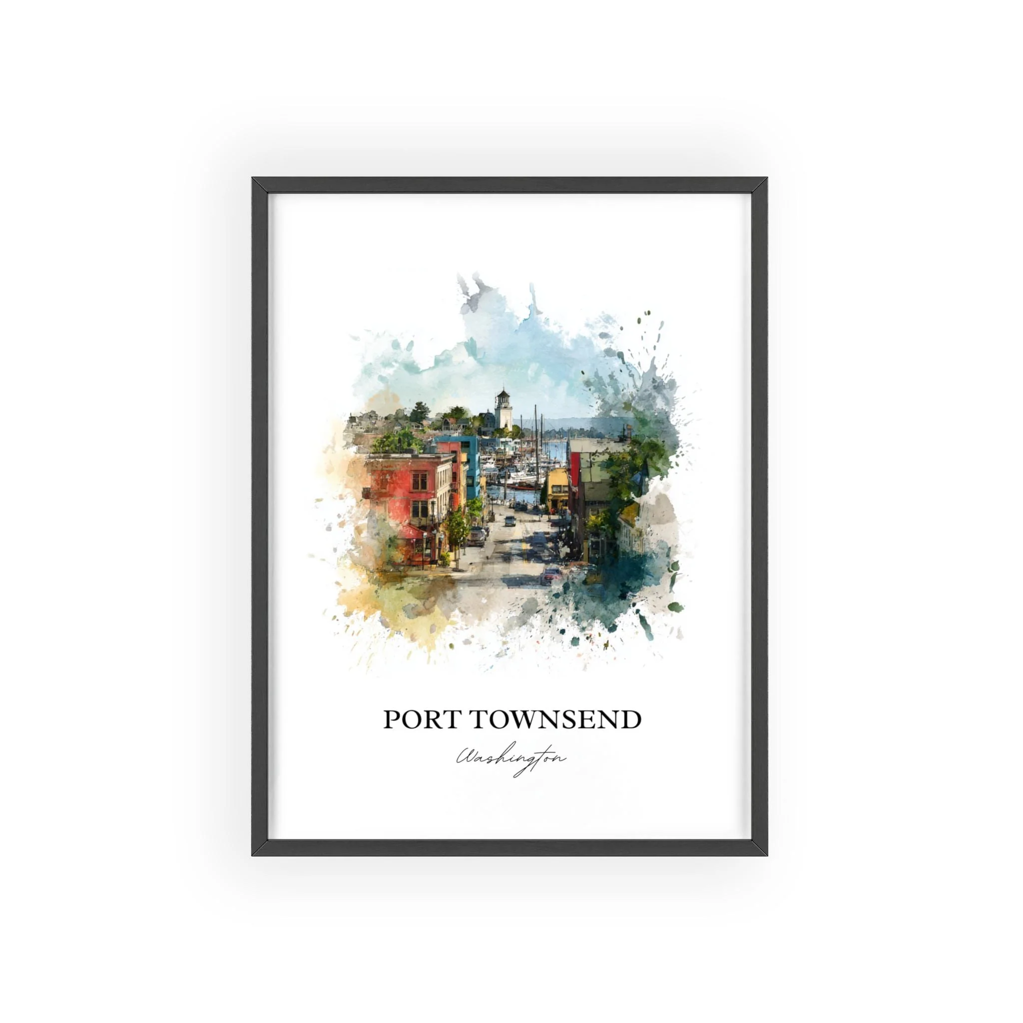 Port Townsend, Washington – Watercolor Art Print - Image 10