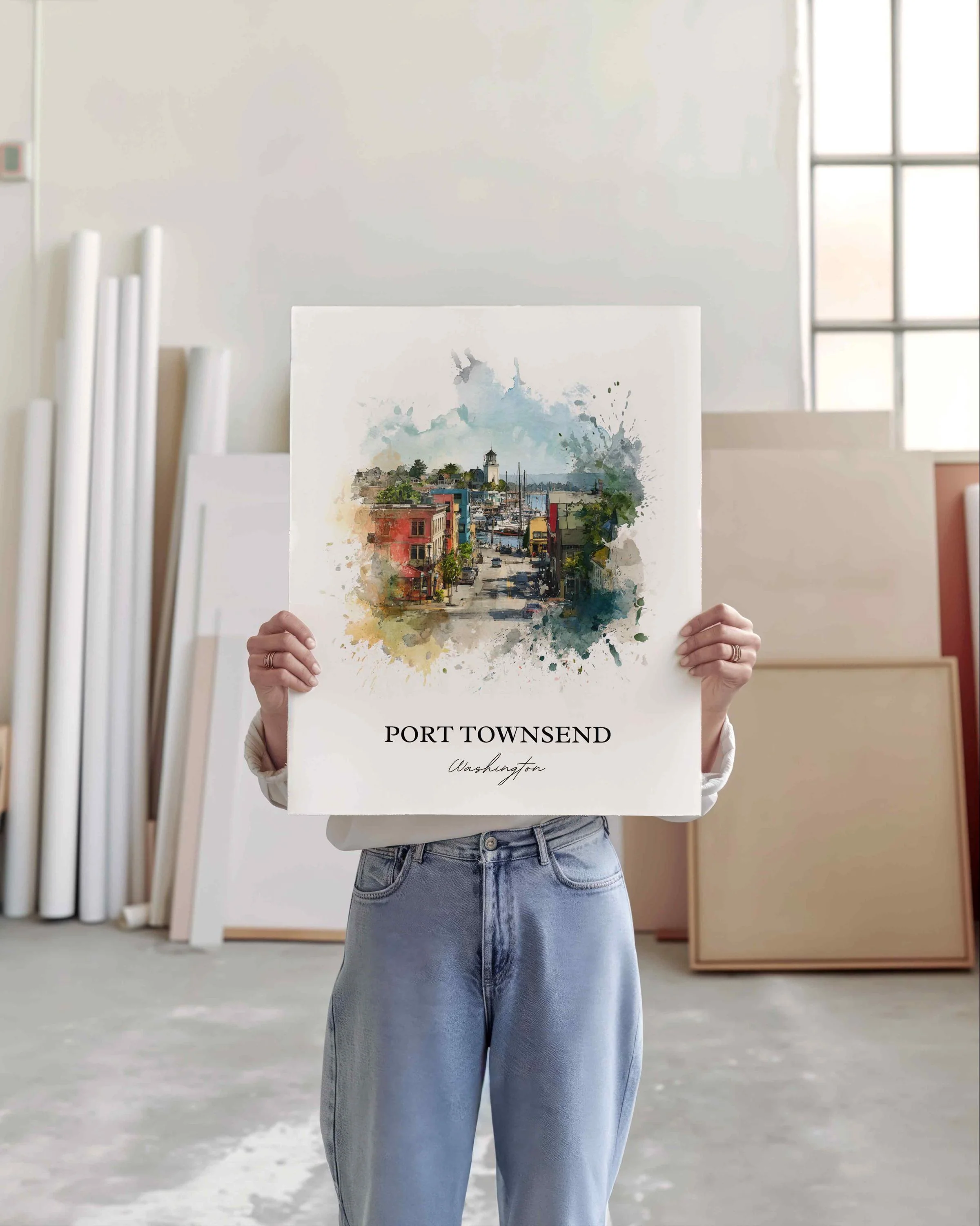 Port Townsend, Washington – Watercolor Art Print - Image 3