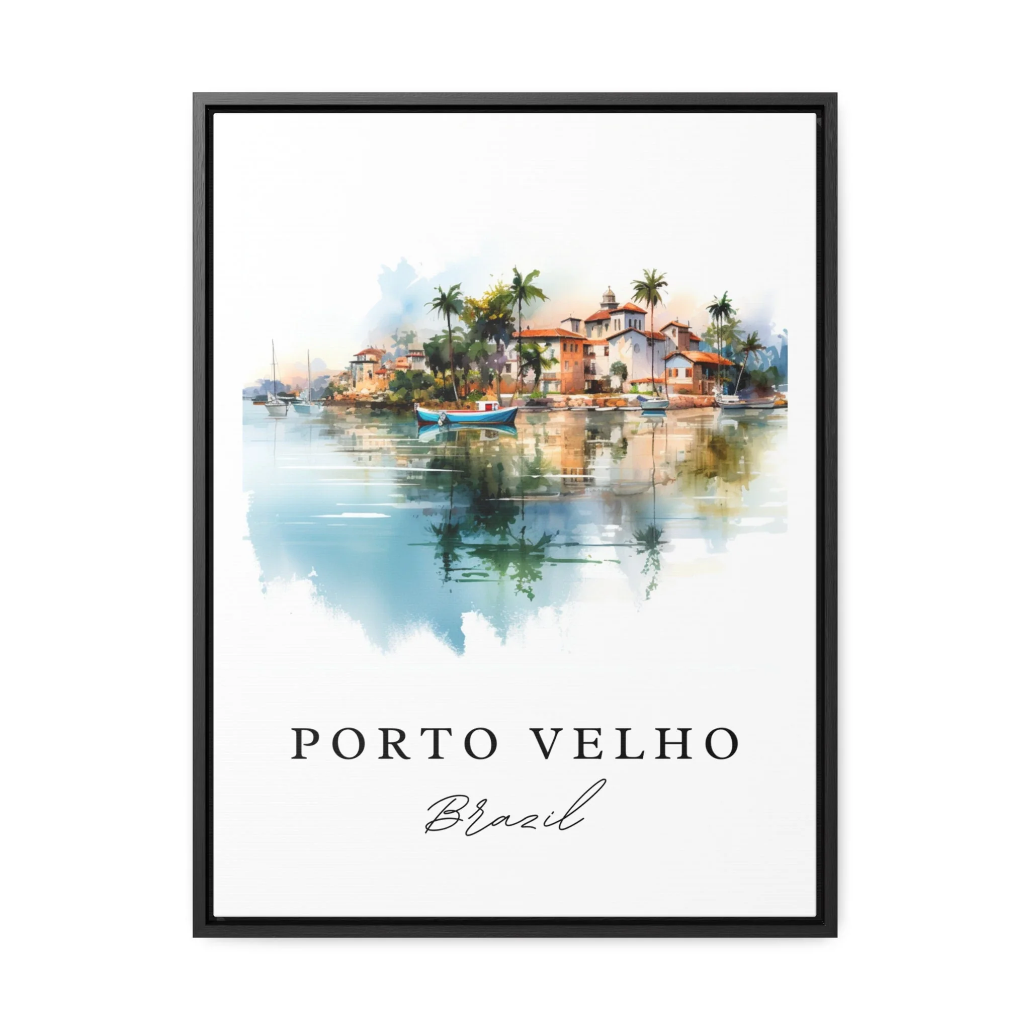 Port Velho, Brazil – Watercolor Art Print - Image 6