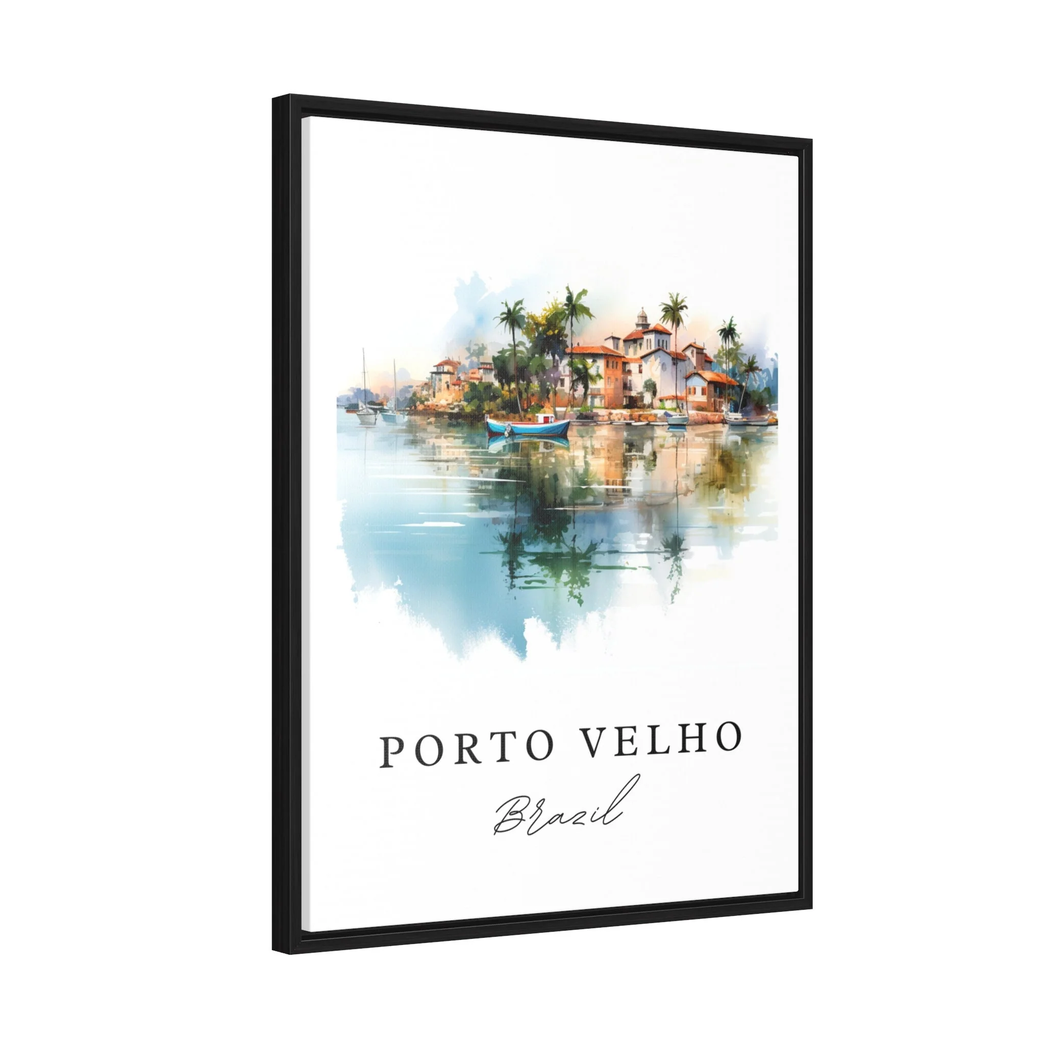Port Velho, Brazil – Watercolor Art Print - Image 7
