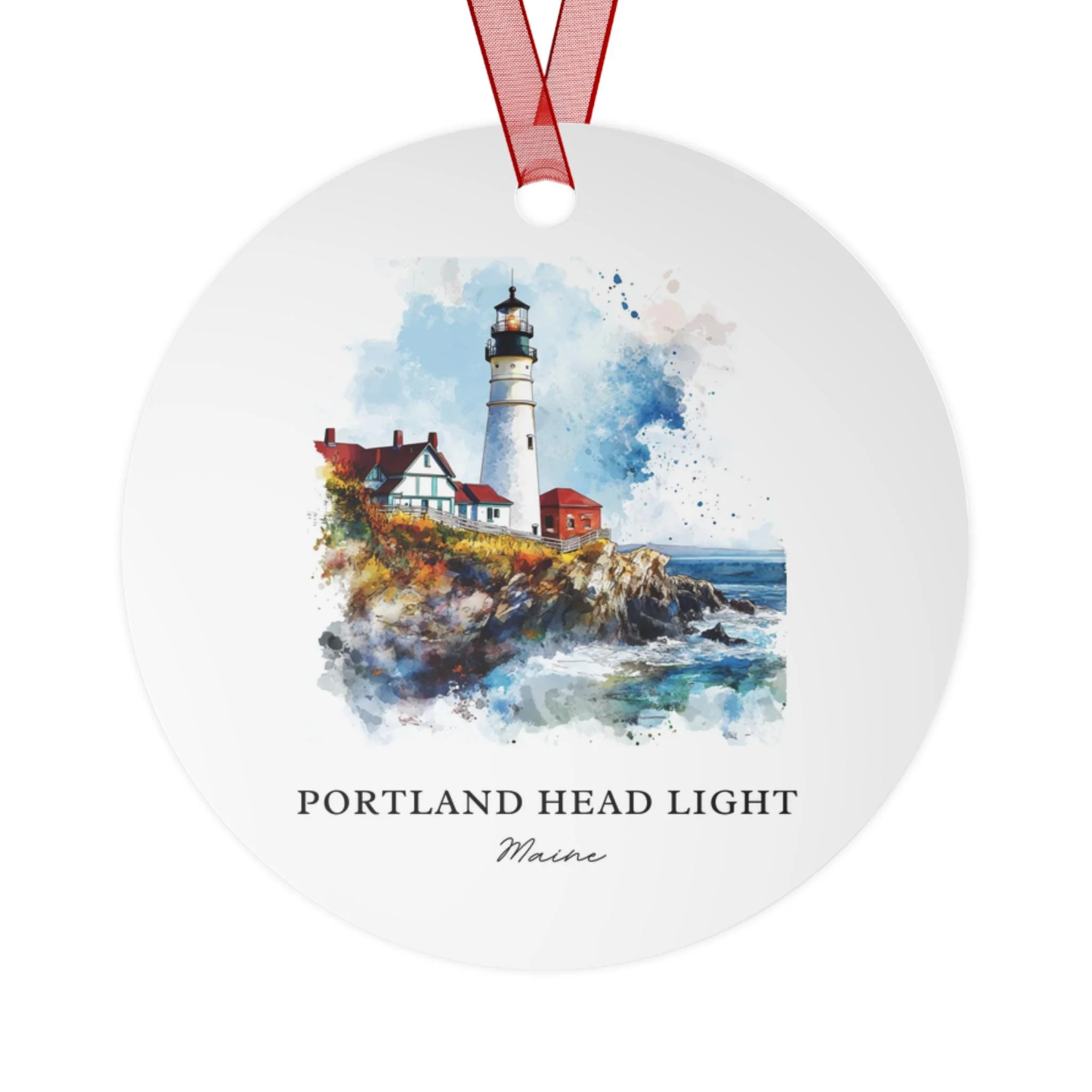 Portland Head Light Ornament: Unique Cape Elizabeth Souvenir, Casco Bay Xmas Decor, and Authentic Casco Bay ME Gift - Image 2