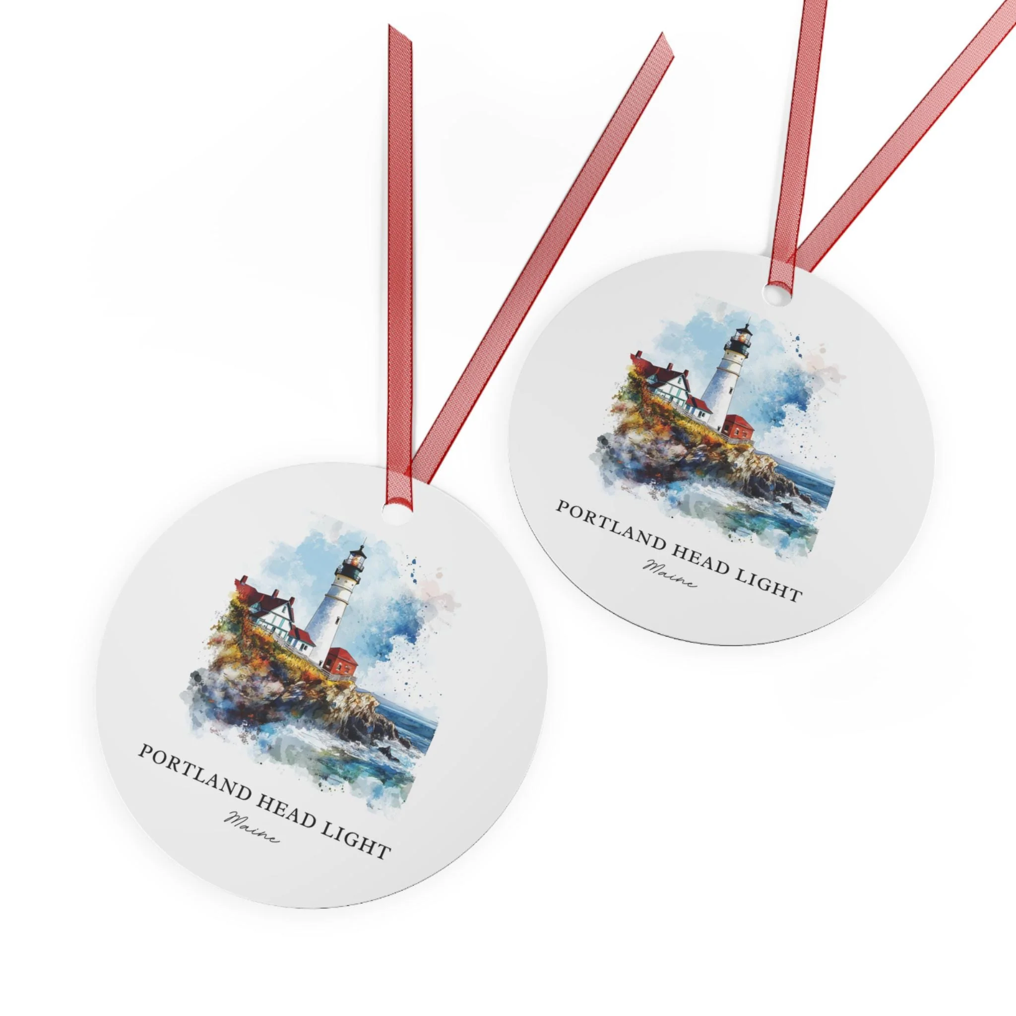Portland Head Light Ornament: Unique Cape Elizabeth Souvenir, Casco Bay Xmas Decor, and Authentic Casco Bay ME Gift - Image 3