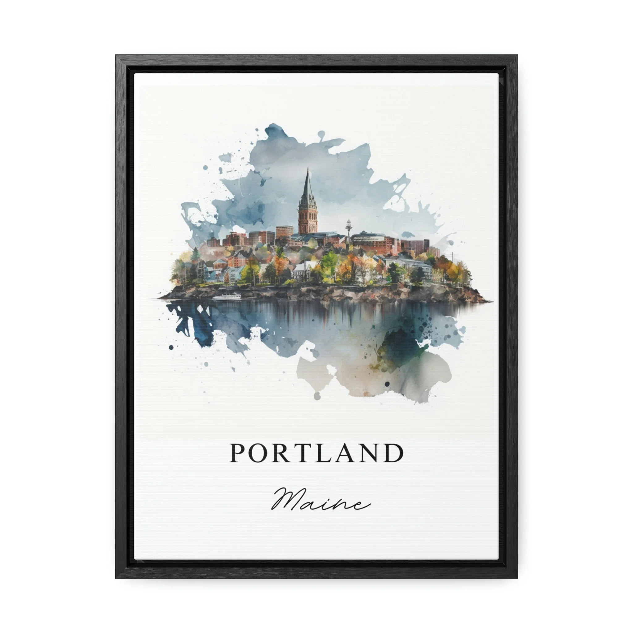 Portland, Maine, Maine – Watercolor Art Print - Image 5