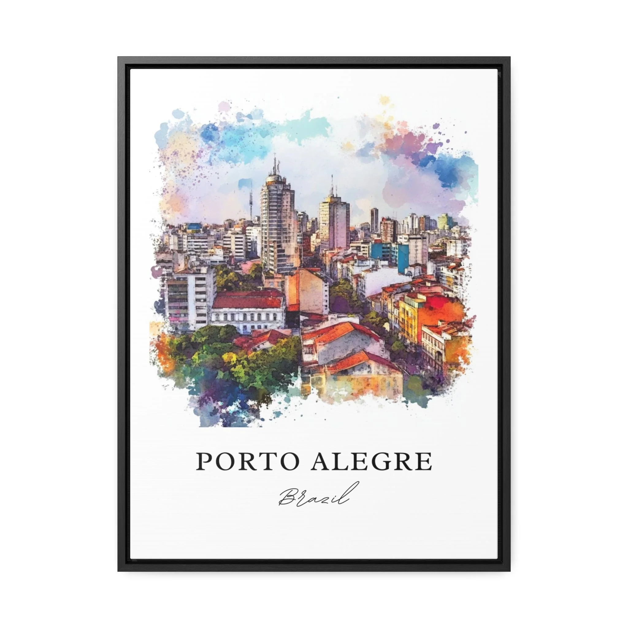 Porto Alegre, Brazil – Watercolor Art Print - Image 5
