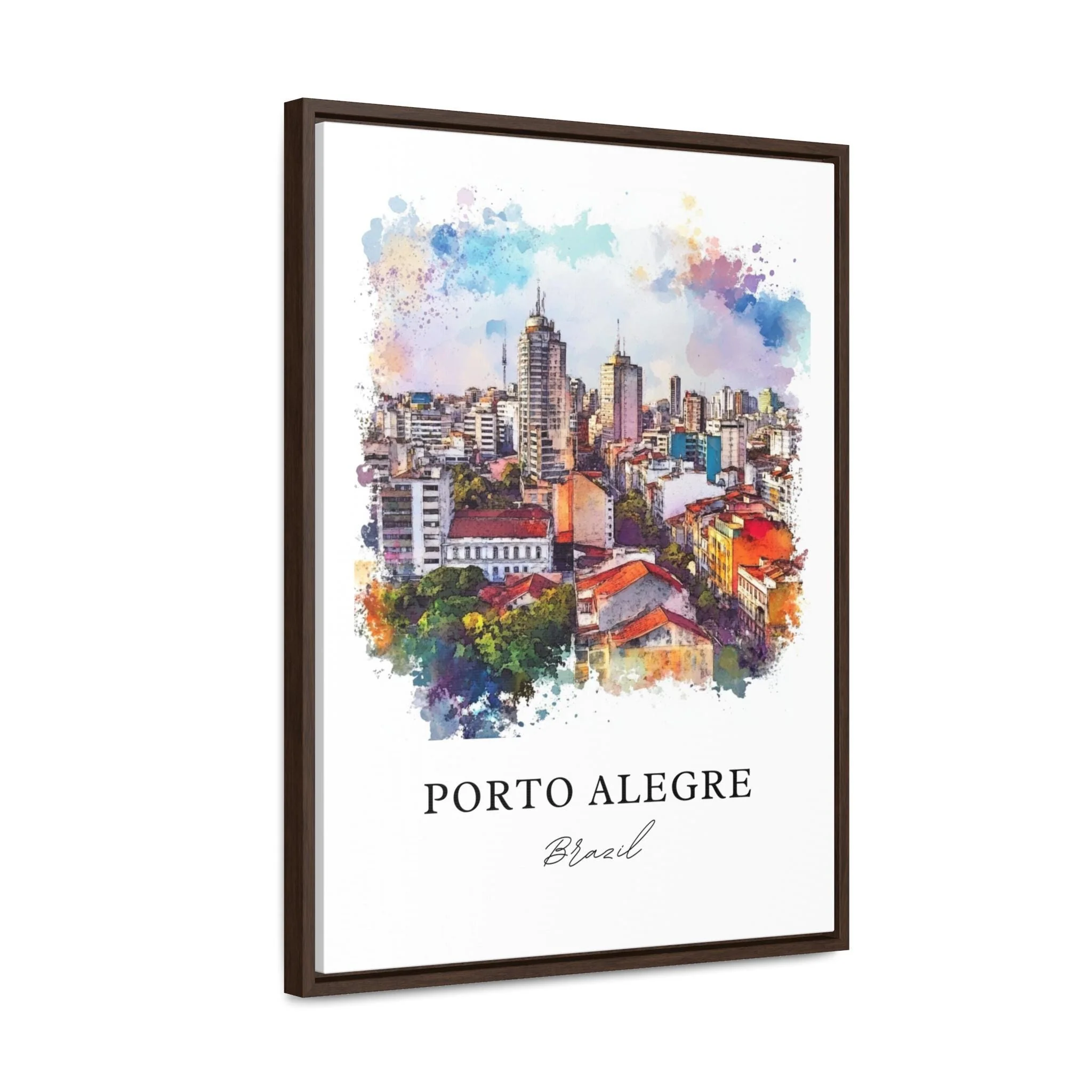Porto Alegre, Brazil – Watercolor Art Print - Image 6