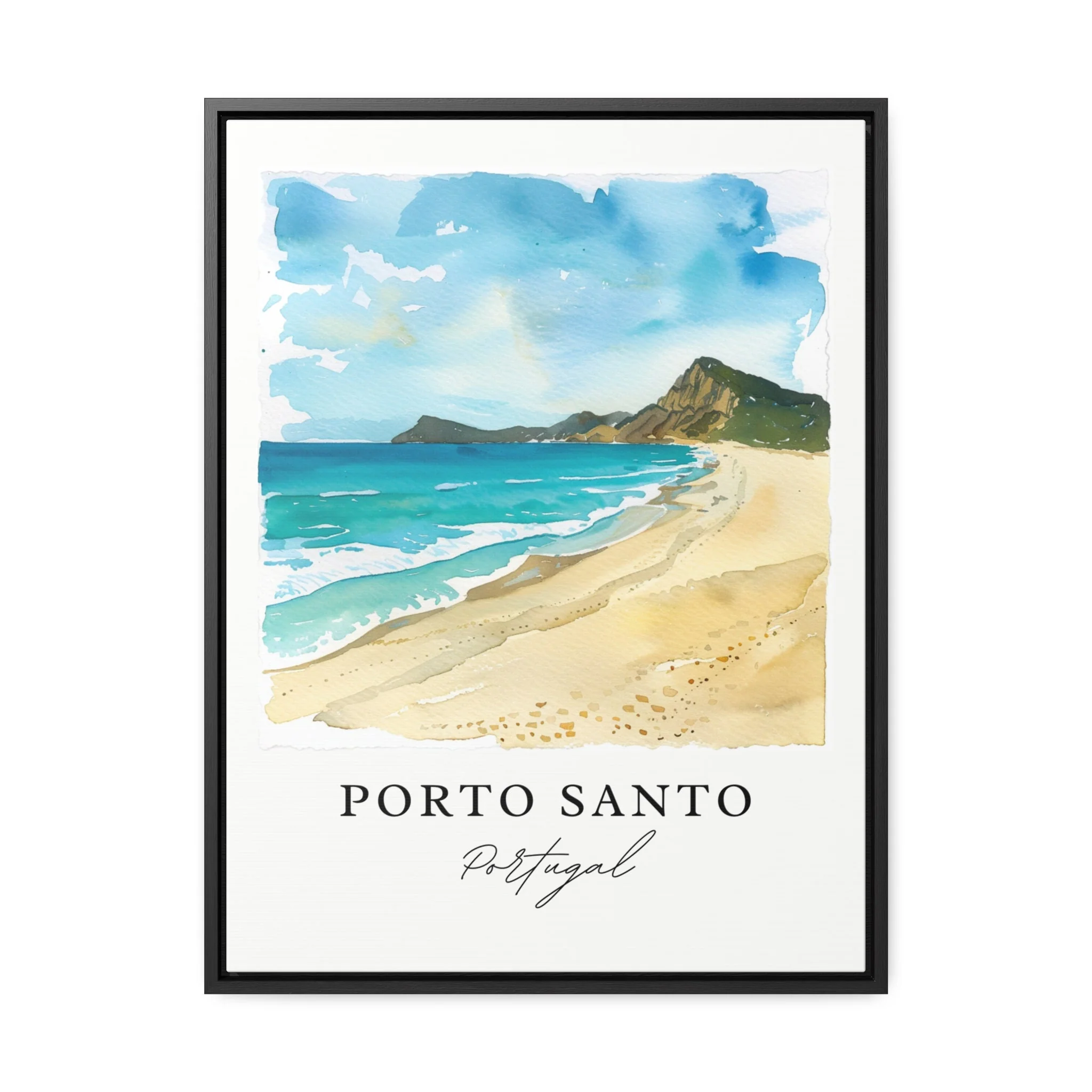 Porto Santo, Portugal – Watercolor Art Print - Image 5