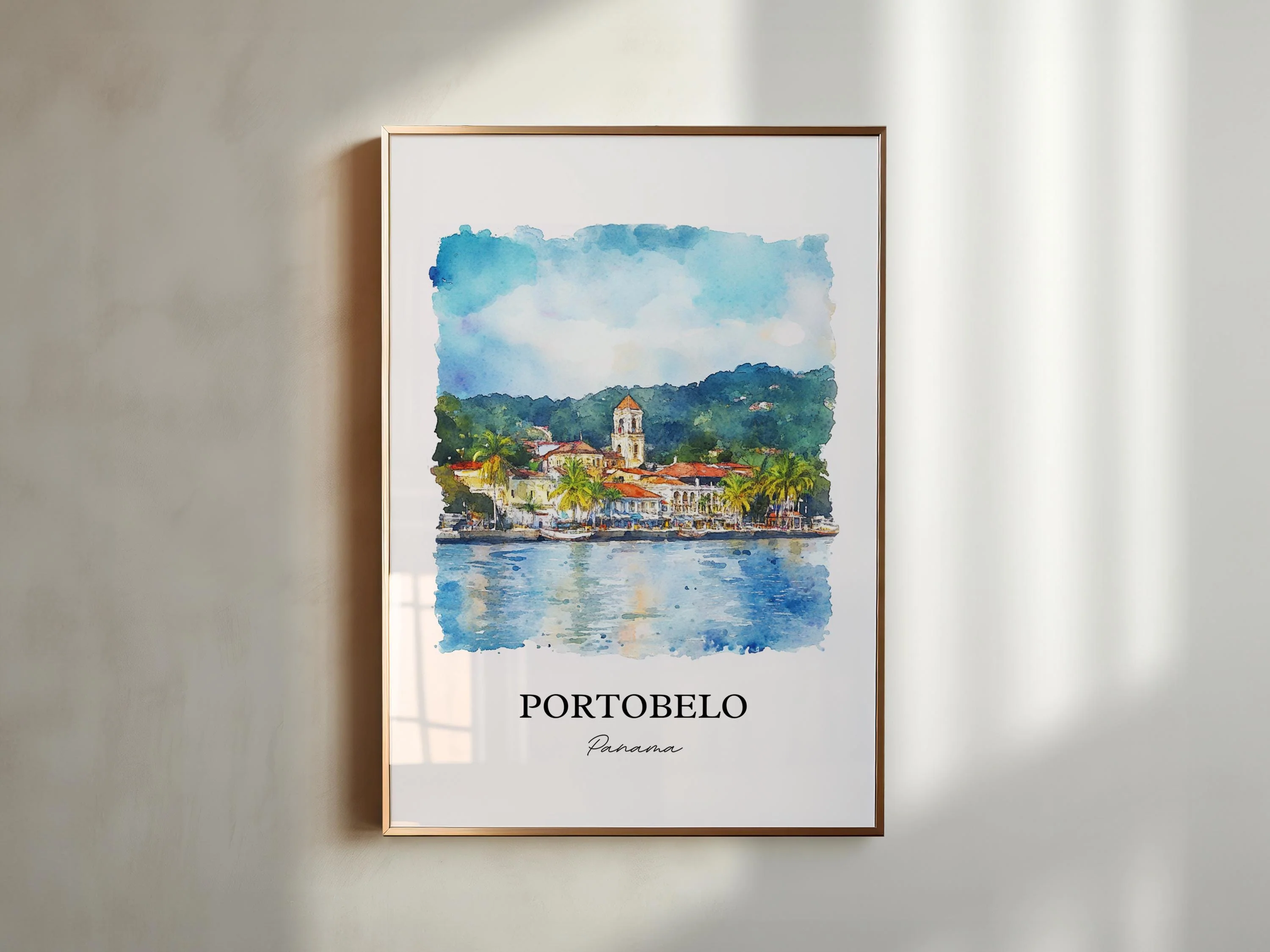 Portobelo, Panama – Watercolor Art Print - Image 3