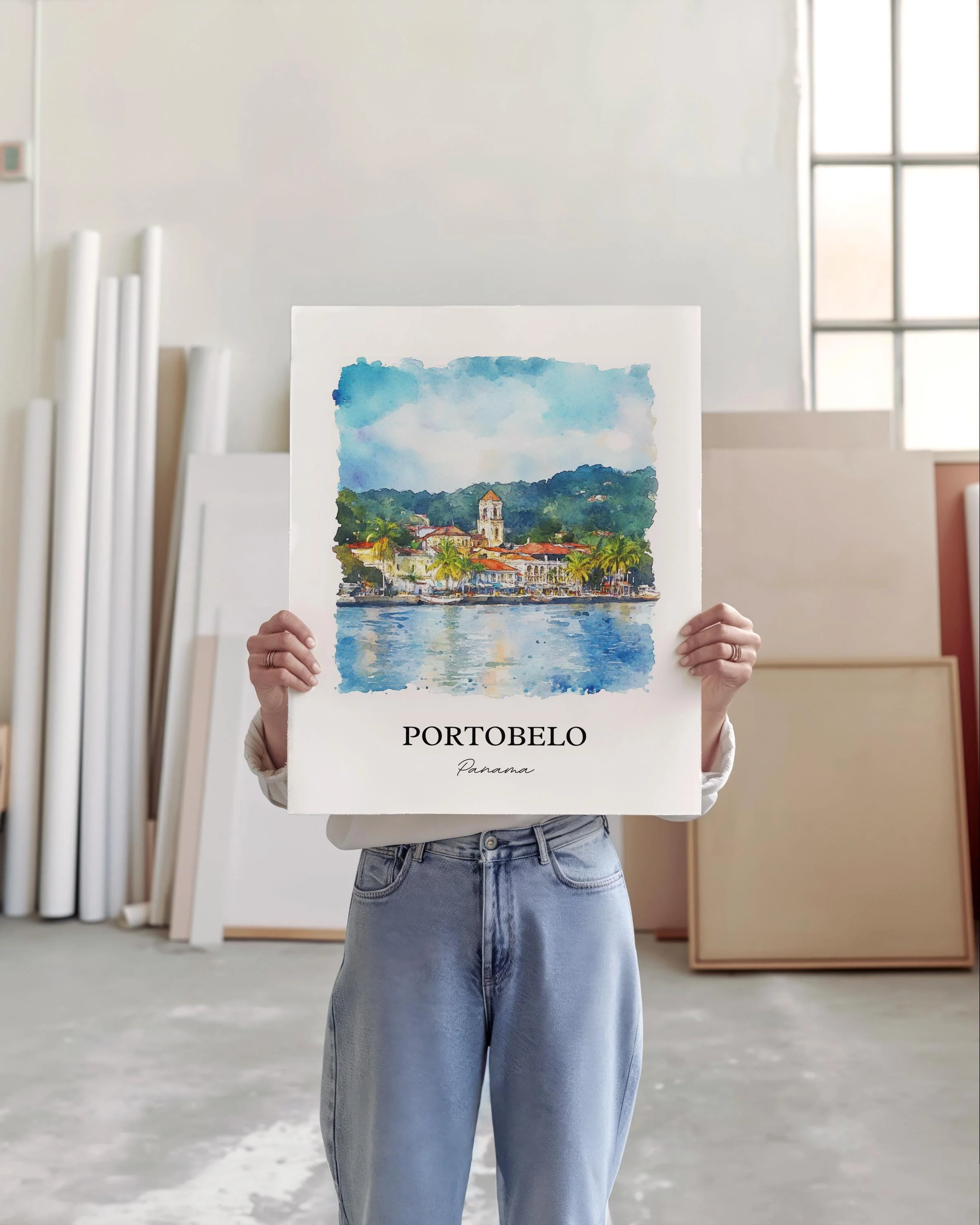 Portobelo, Panama – Watercolor Art Print - Image 4