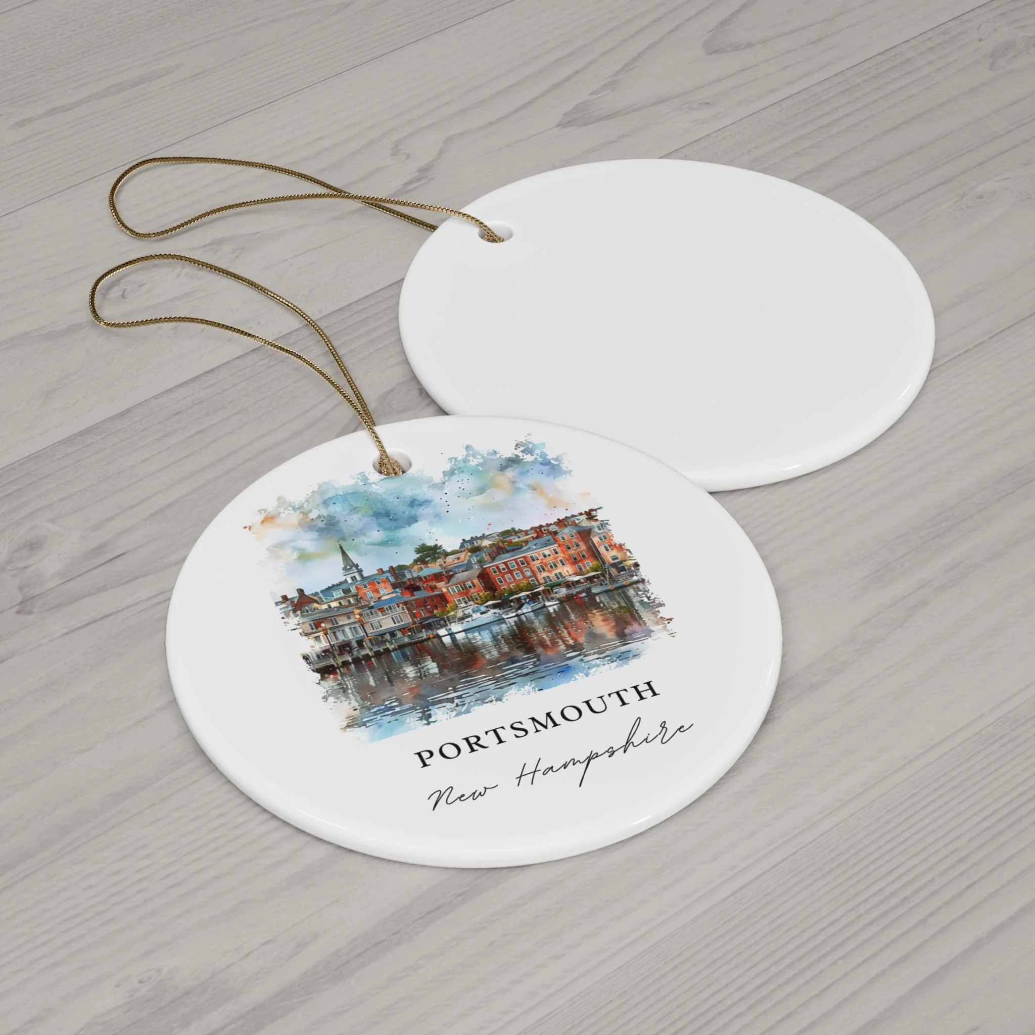 Portsmouth NH Ornament: Unique Portsmouth Souvenir, Portsmouth Xmas Decor, and Authentic Portsmouth New Hampshire Christmas Gift - Image 2