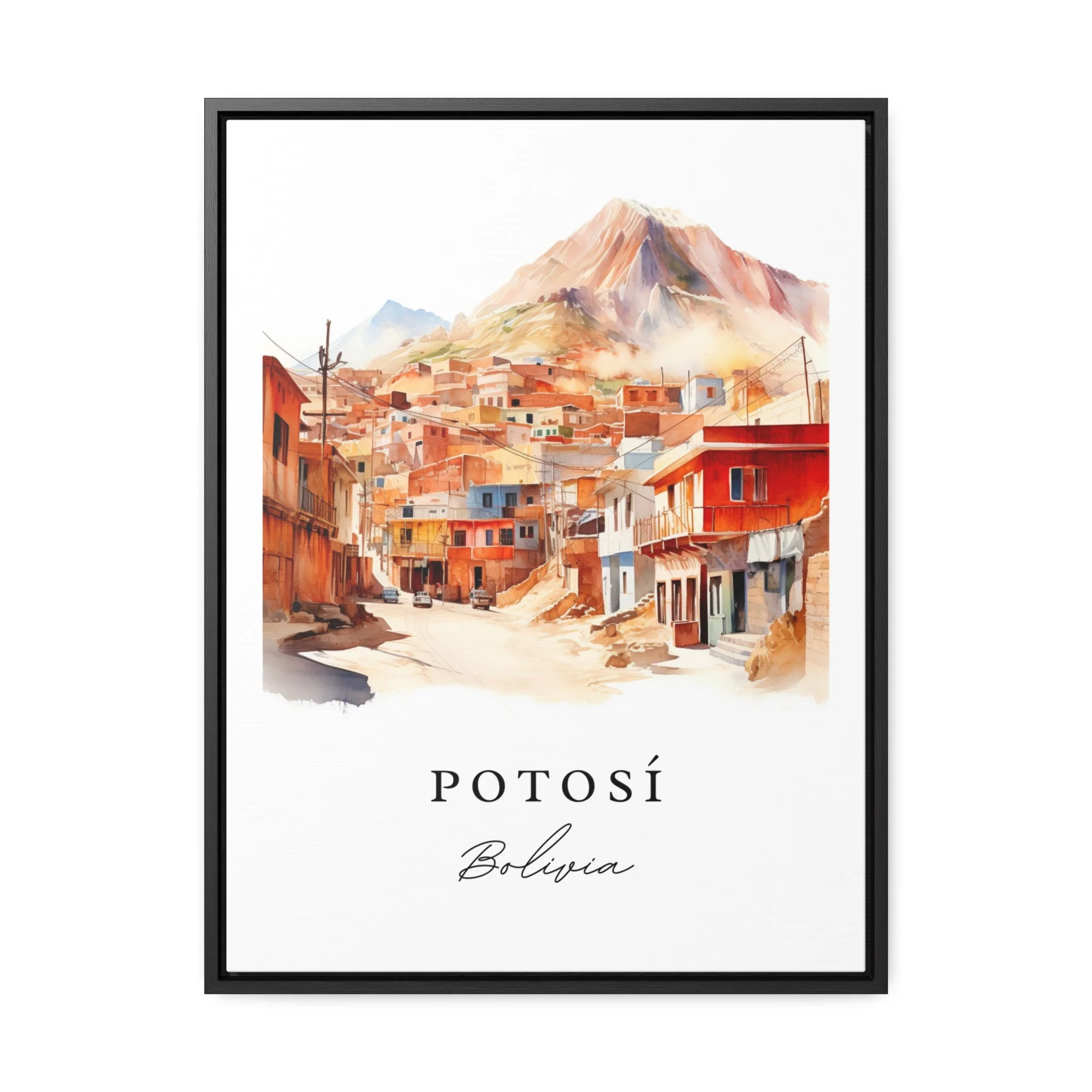 Potosi, Bolivia – Watercolor Art Print - Image 6