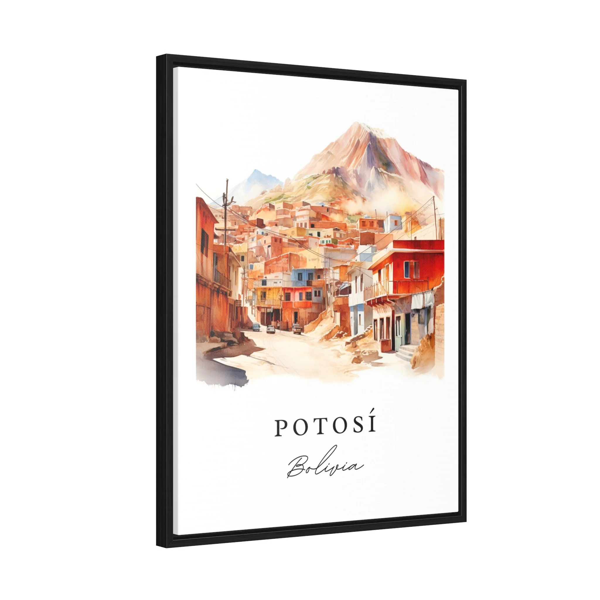 Potosi, Bolivia – Watercolor Art Print - Image 7