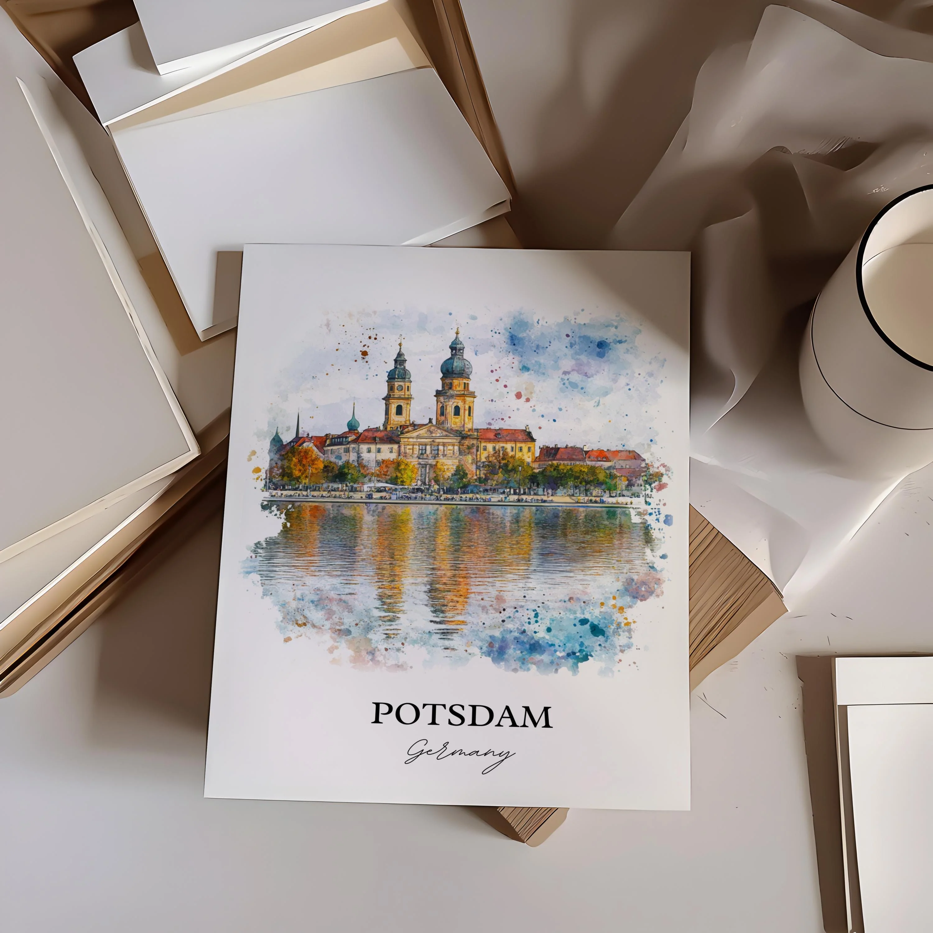 Potsdam, Germany – Watercolor Art Print - Image 5