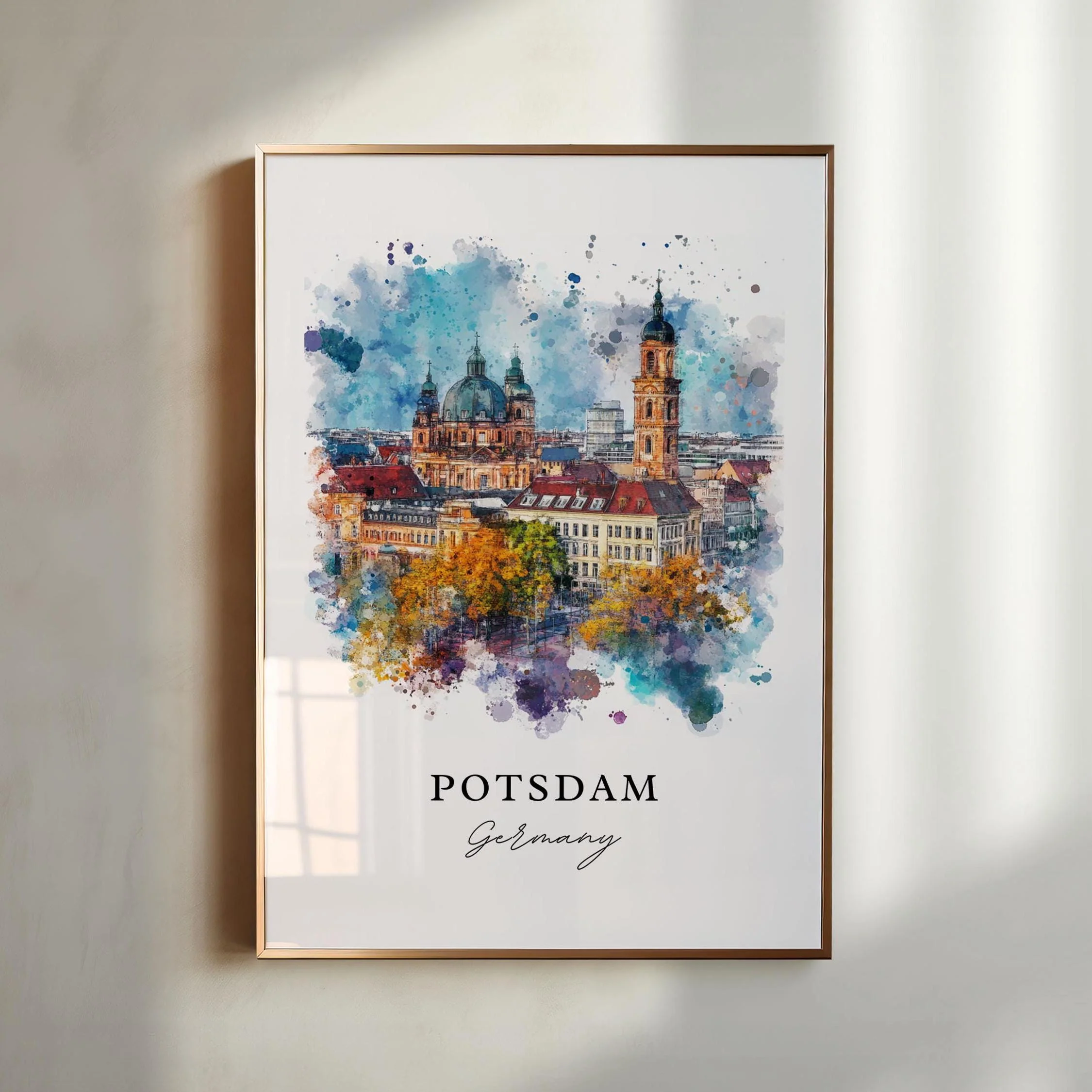 Potsdam, Germany – Watercolor Art Print
