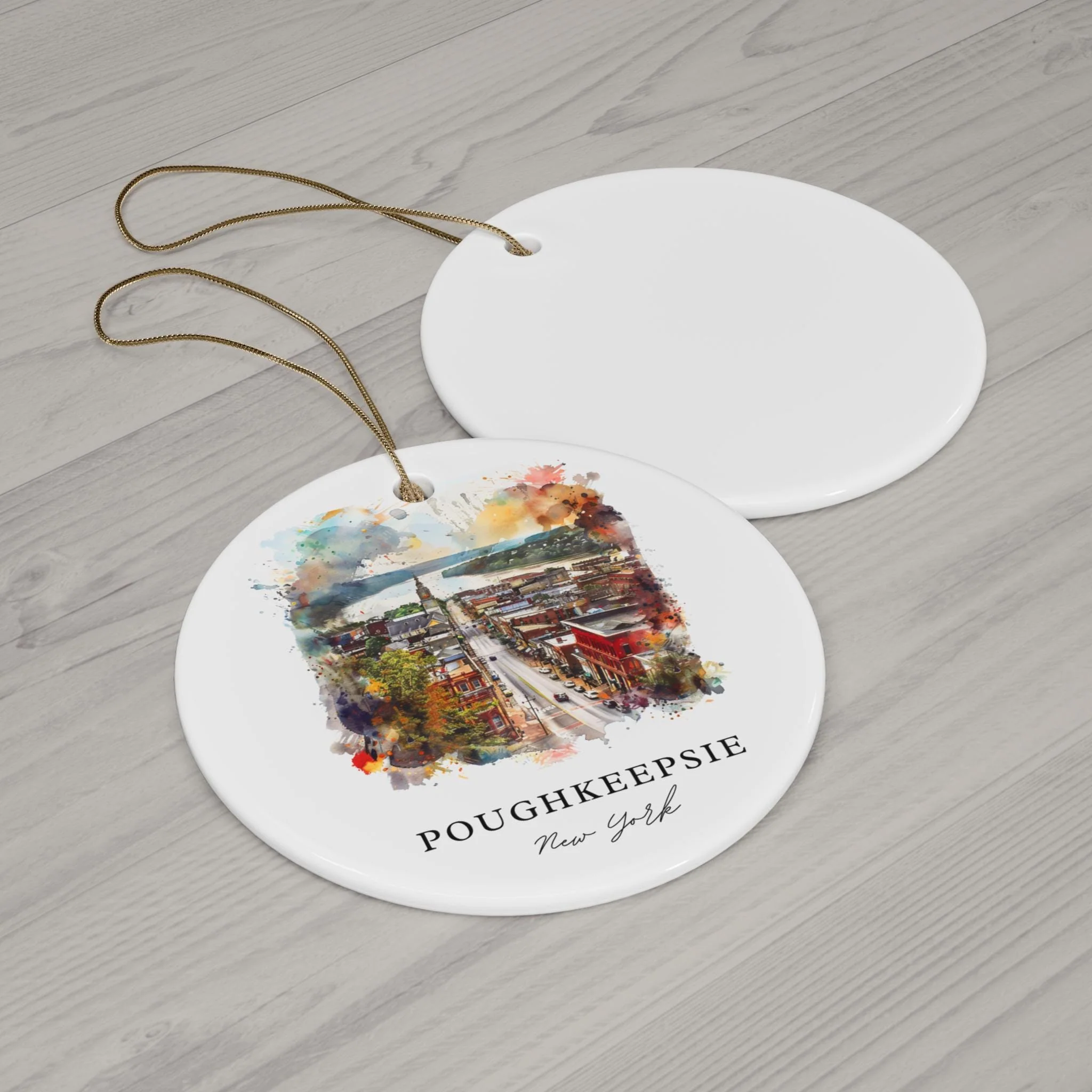 Poughkeepsie NY Ornament: Unique Poughkeepsie Souvenir, Poughkeepsie Xmas Decor, and Authentic Poughkeepsie Christmas Gift - Image 2