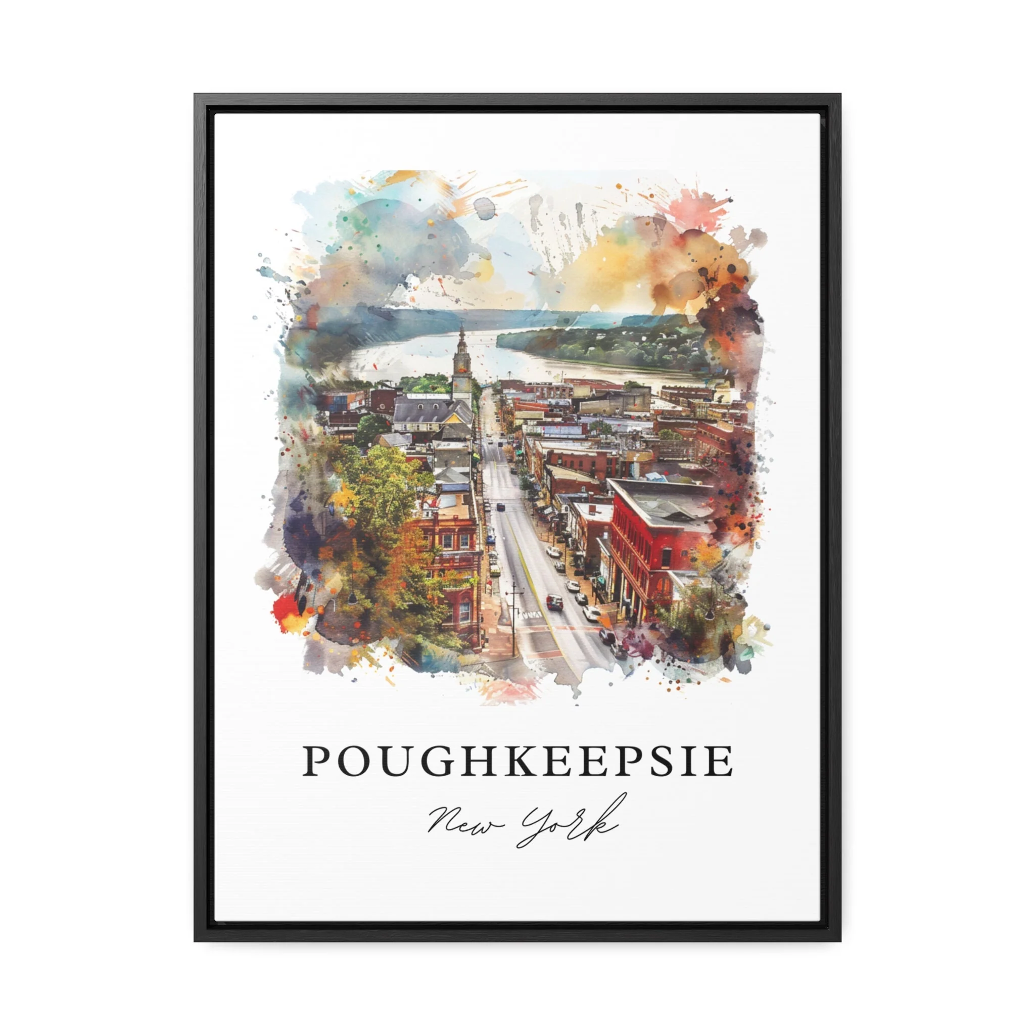 Poughkeepsie, NY, USA – Watercolor Art Print - Image 5