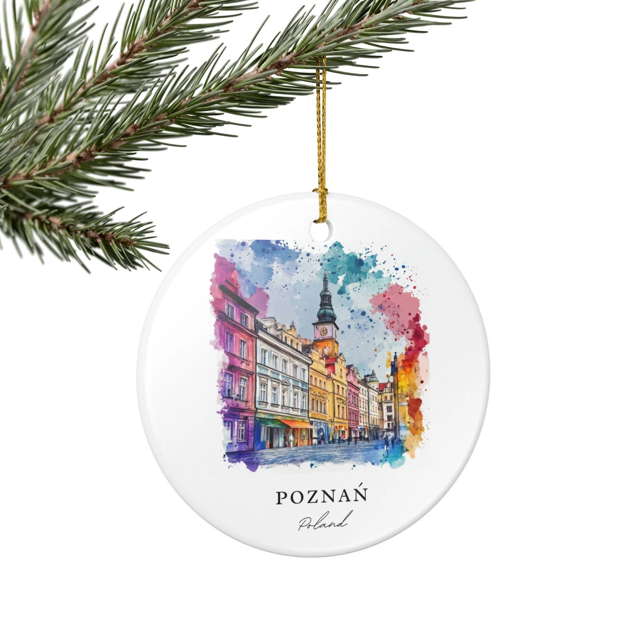 Poznan Ornament: Unique Poznan Poland Souvenir, Poland Xmas Decor, and Authentic Poznan Poland Gift - Image 5