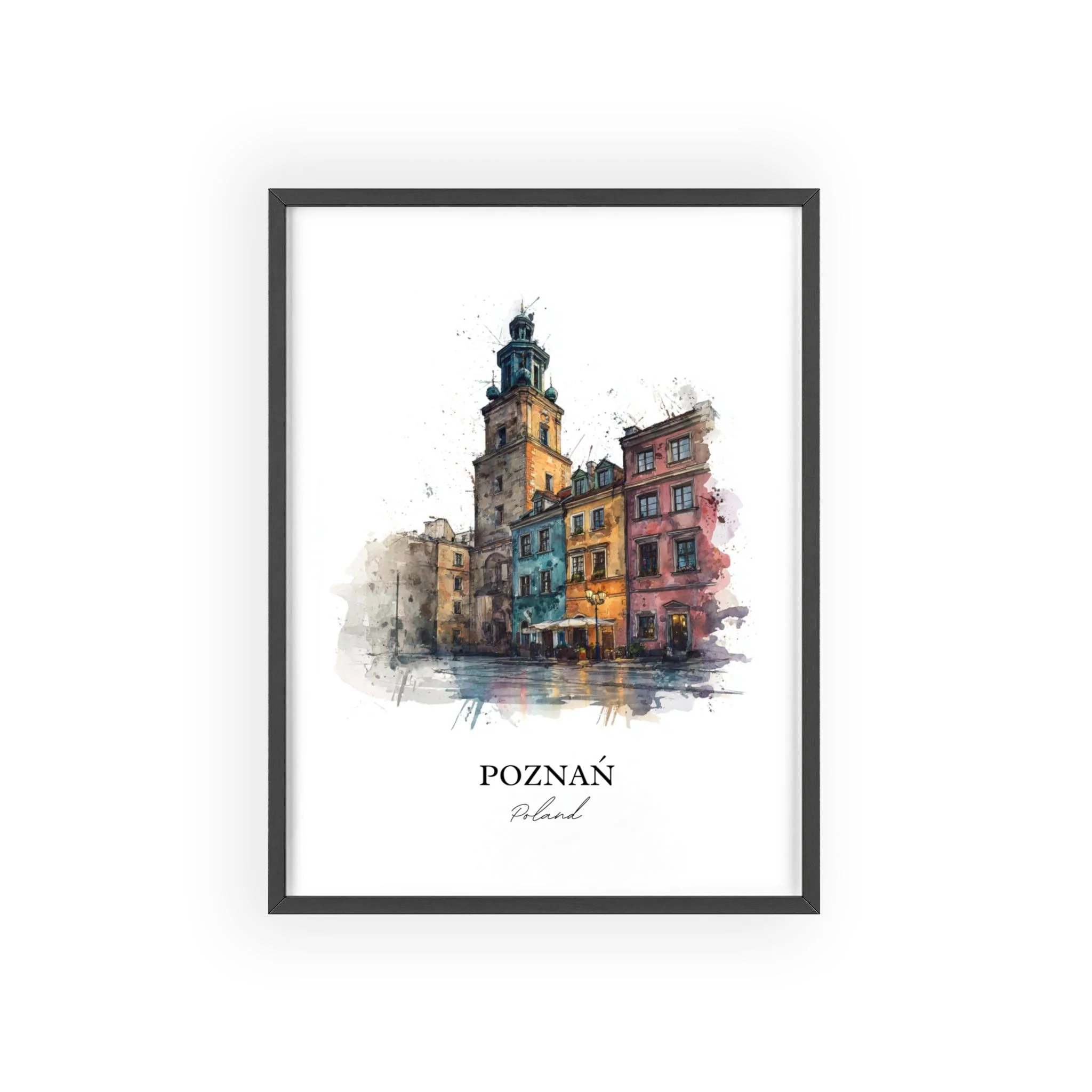 Poznan, Poland – Watercolor Art Print - Image 10