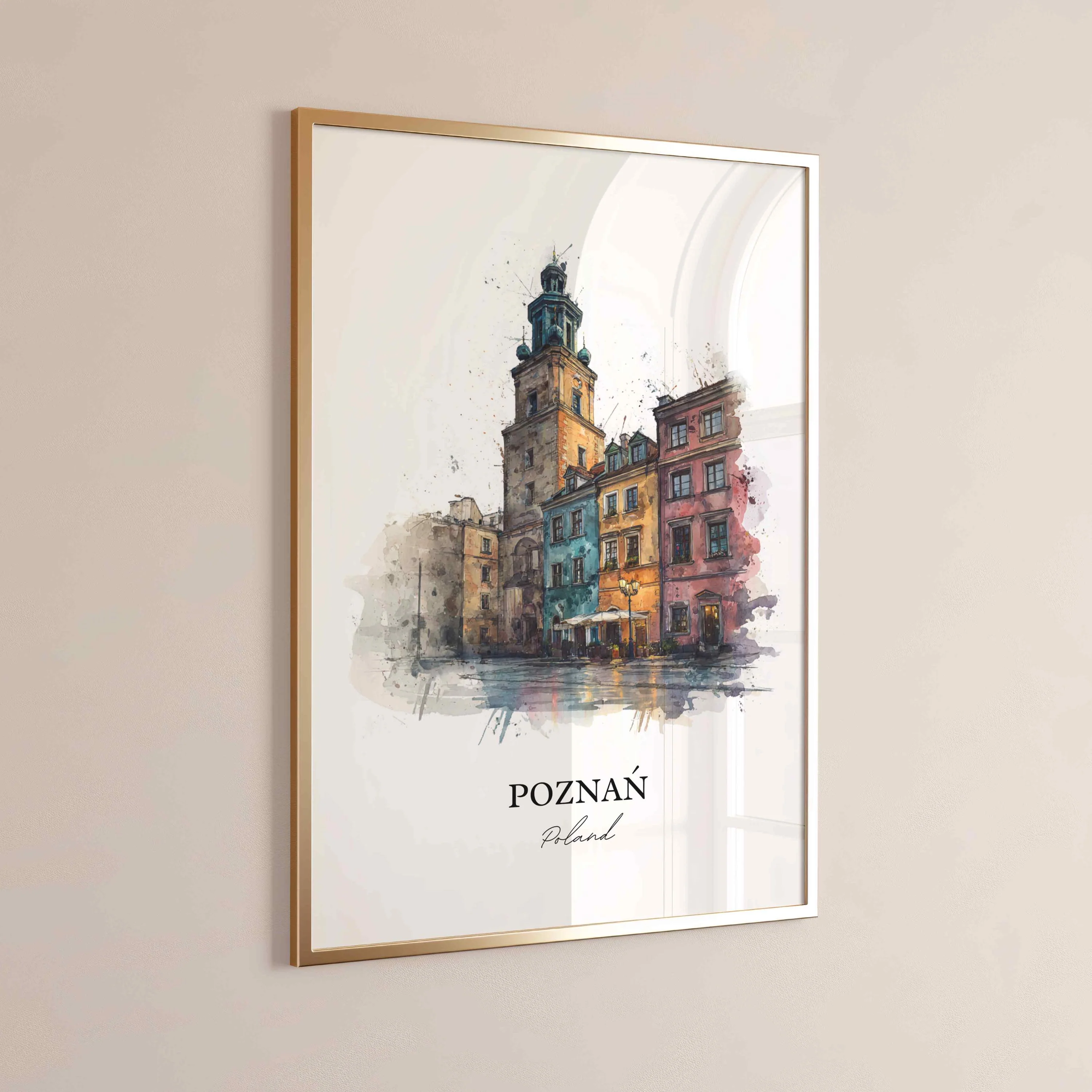Poznan, Poland – Watercolor Art Print - Image 5