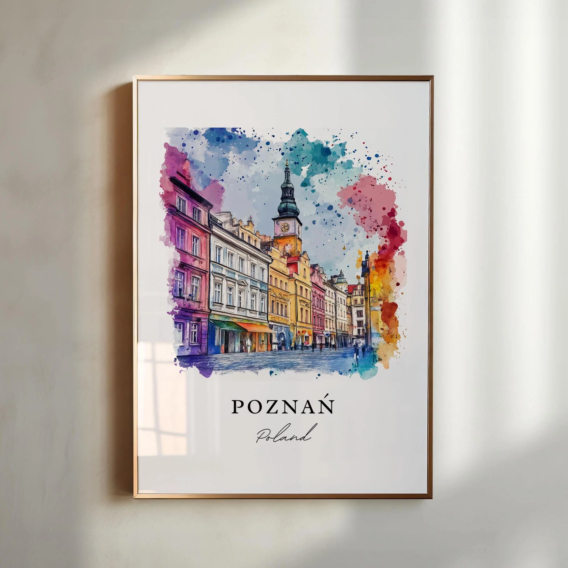 Poznan, Poland – Watercolor Art Print