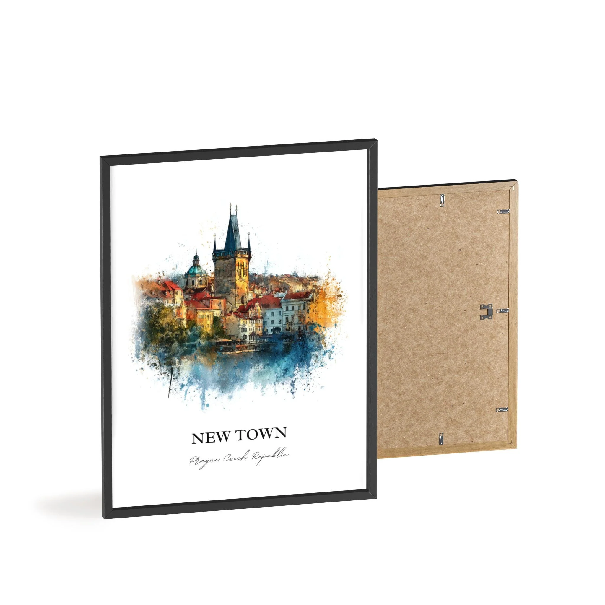 Prague, Czech Republic – Watercolor Art Print - Image 11