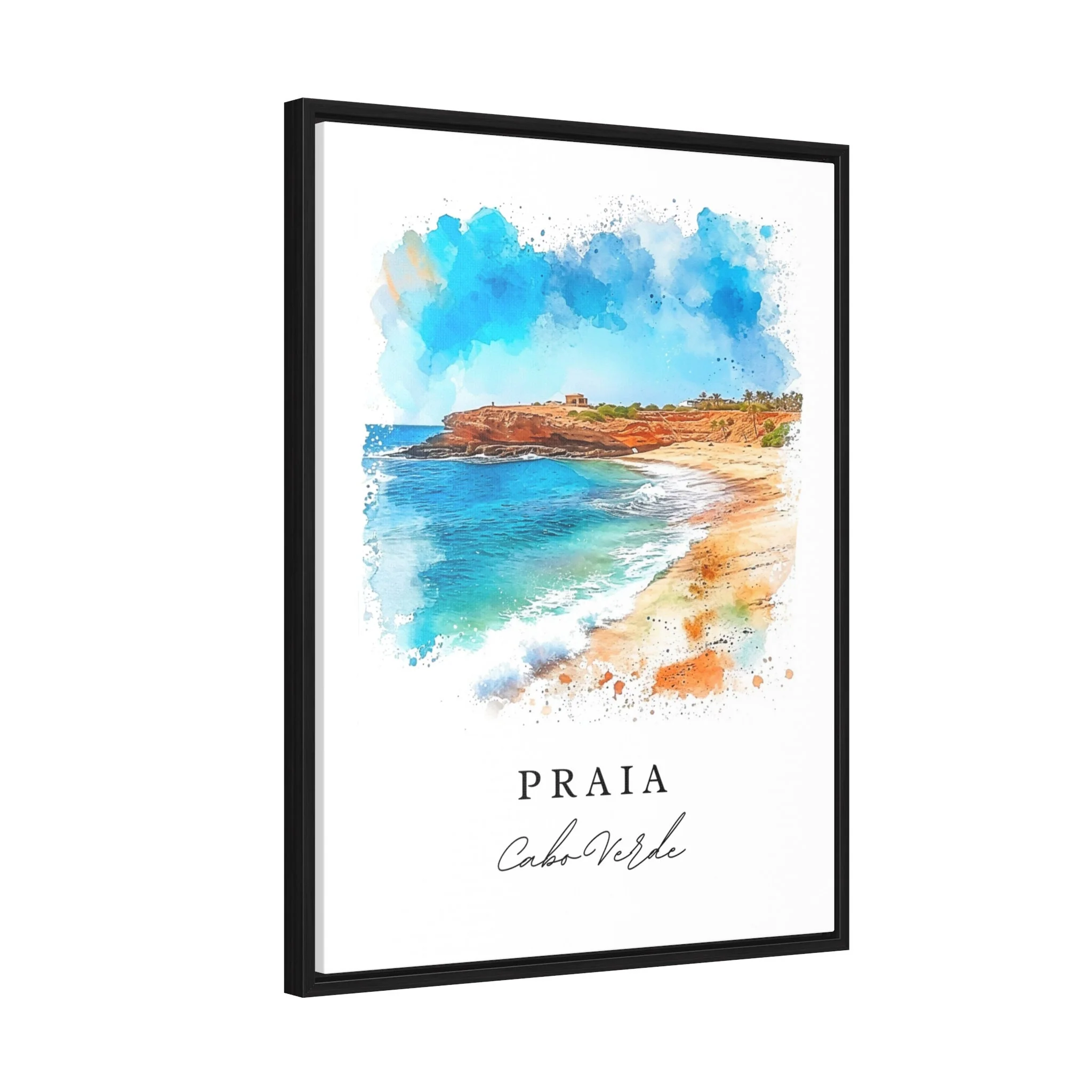 Praia, Cape Verde – Watercolor Art Print - Image 7