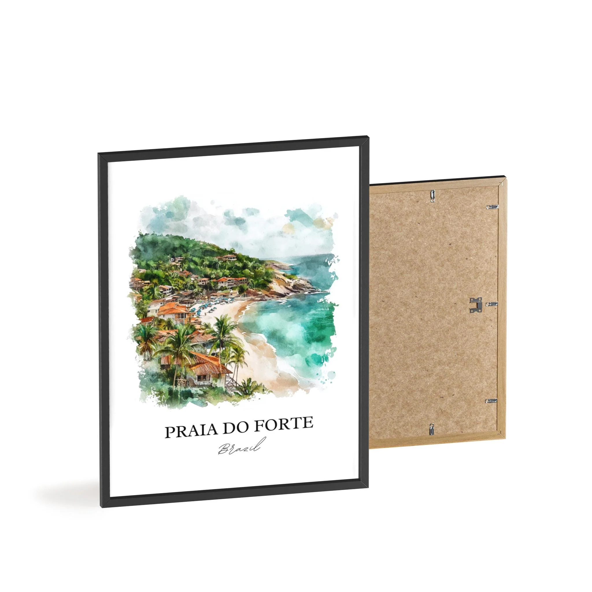 Praia Do Forte, Brazil – Watercolor Art Print - Image 8