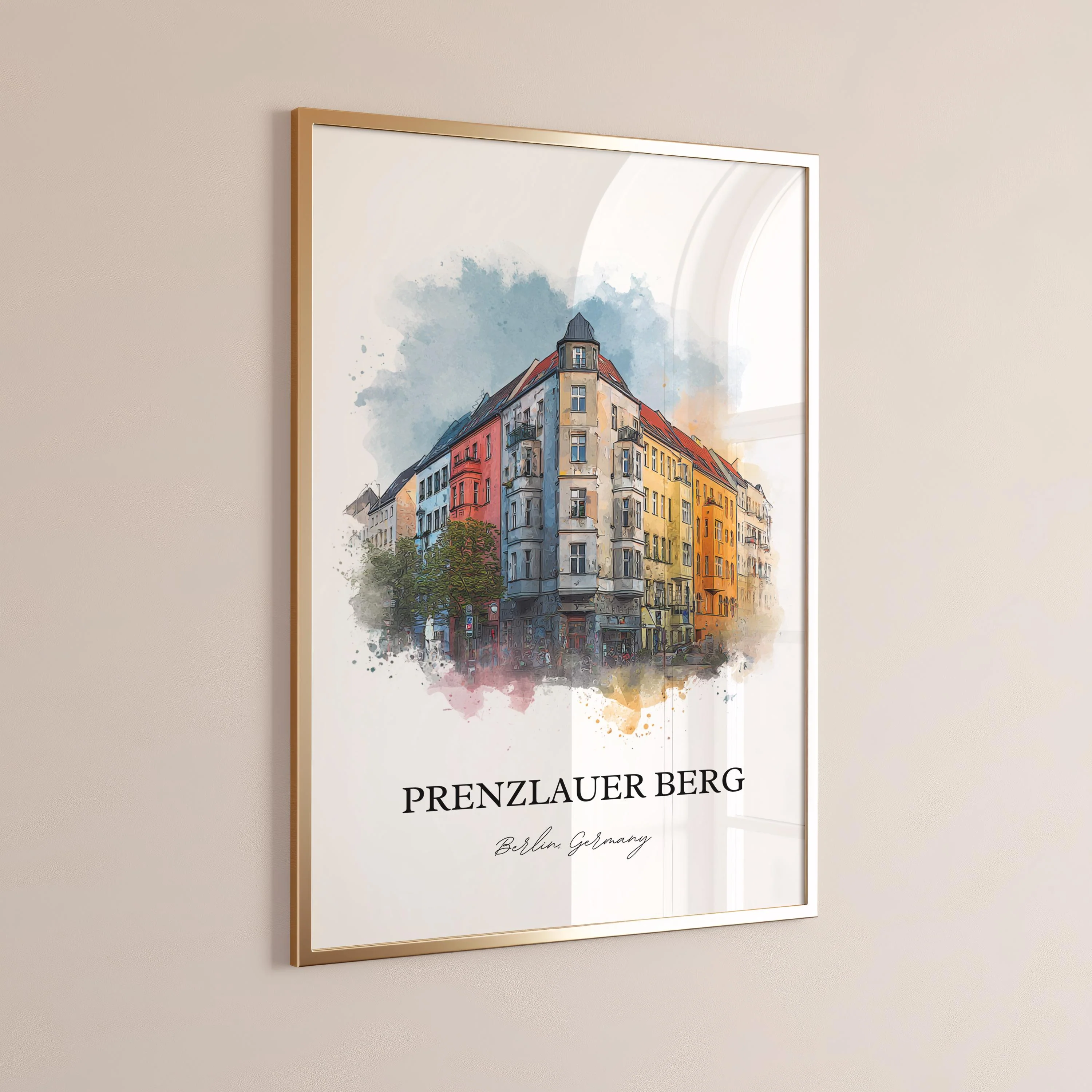 Prenzlauer Berg, Germany – Watercolor Art Print - Image 5