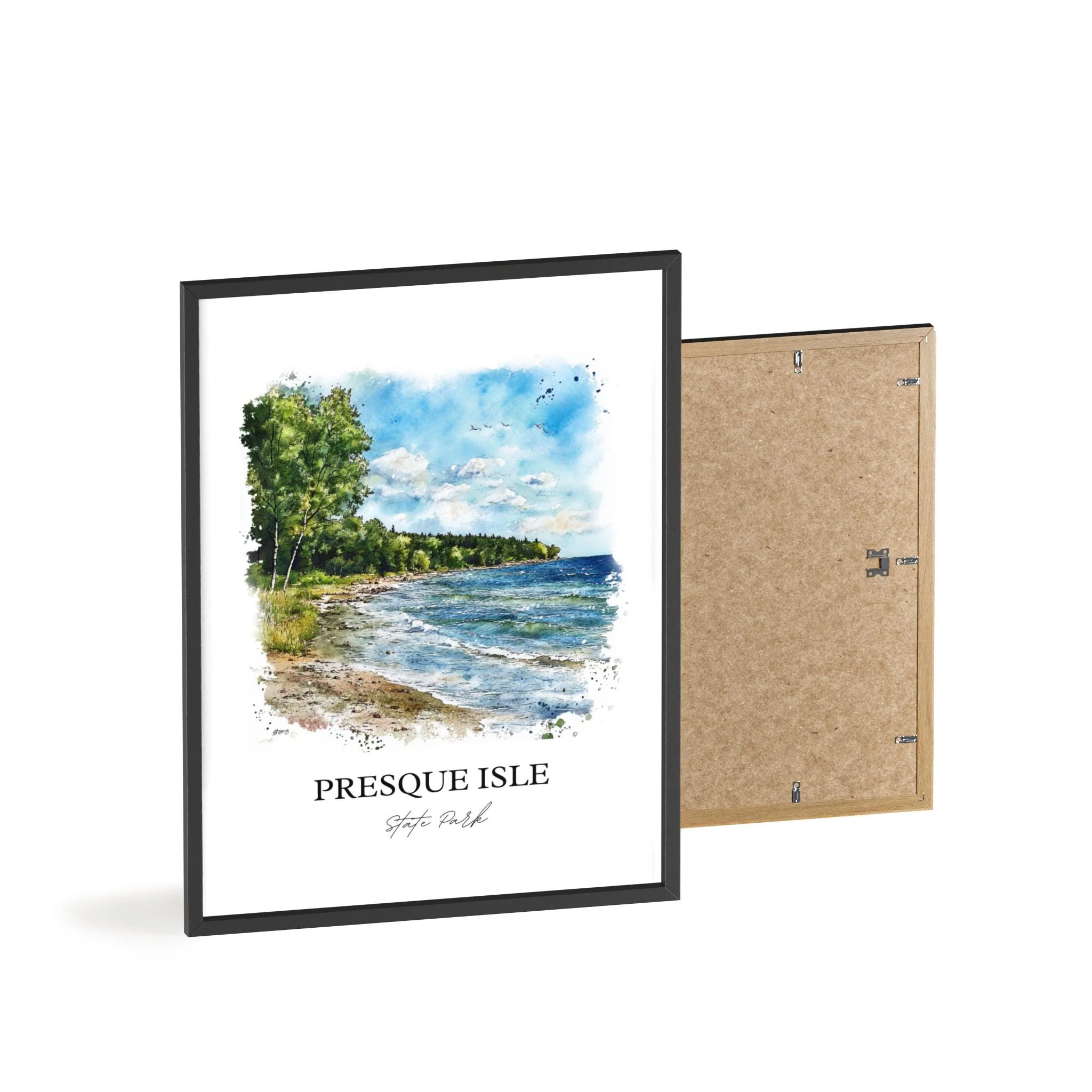 Presque Isle, USA – Watercolor Art Print - Image 8