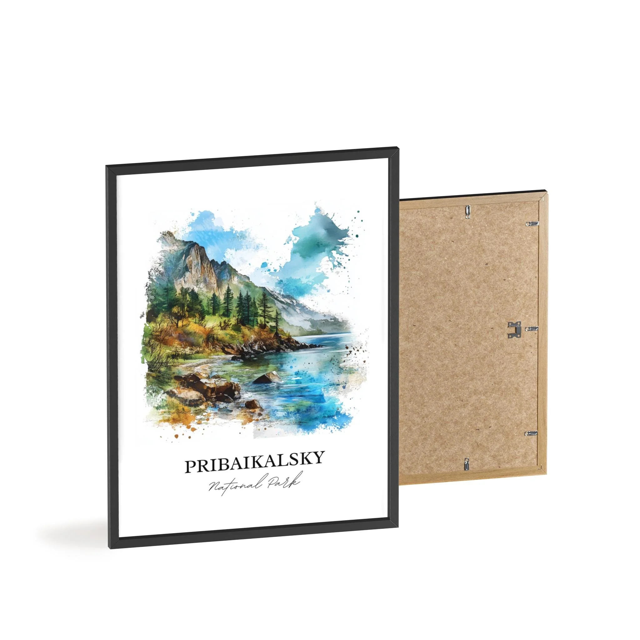 Pribaikalsky National Park, Russia – Watercolor Art Print - Image 8