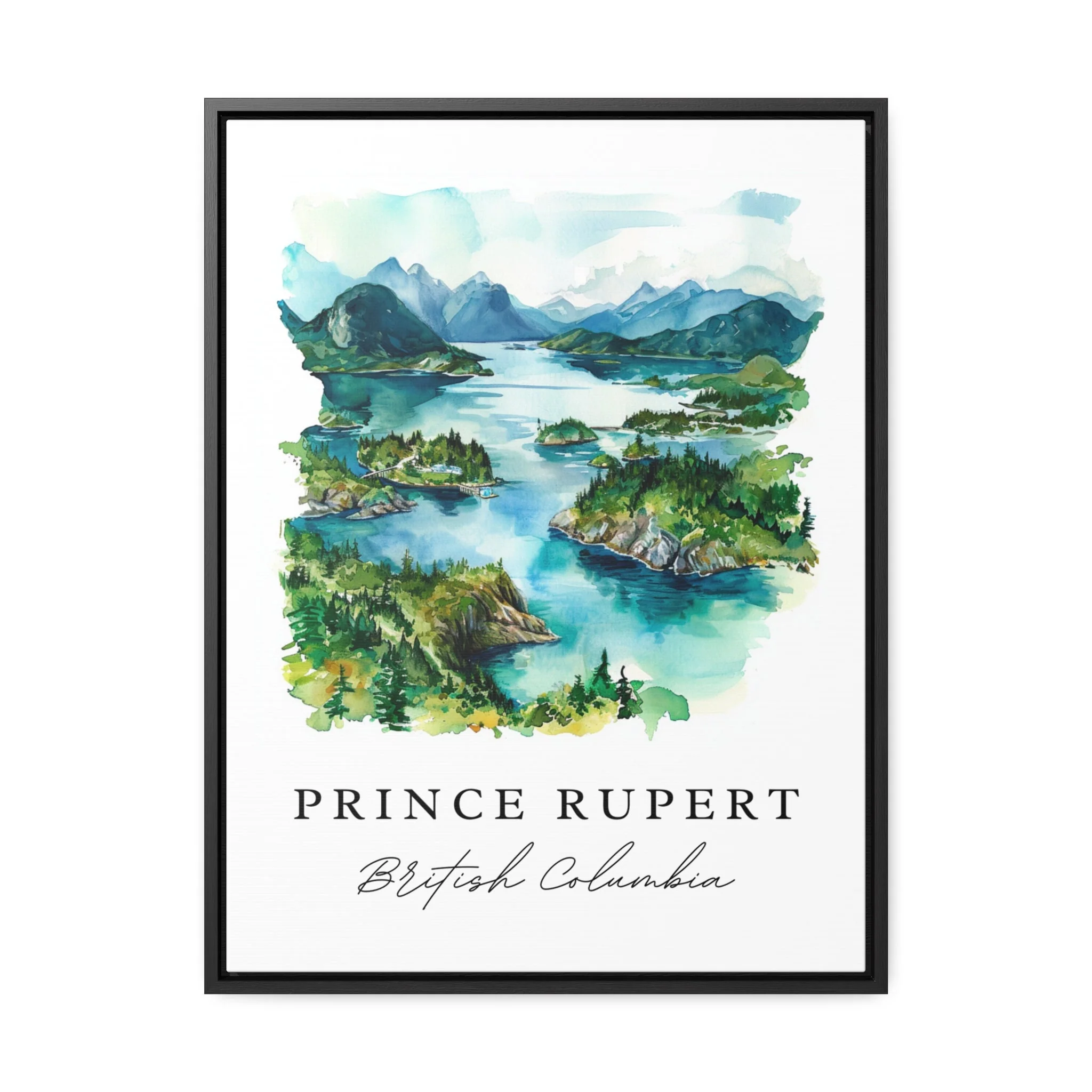 Prince Rupert, Canada – Watercolor Art Print - Image 6