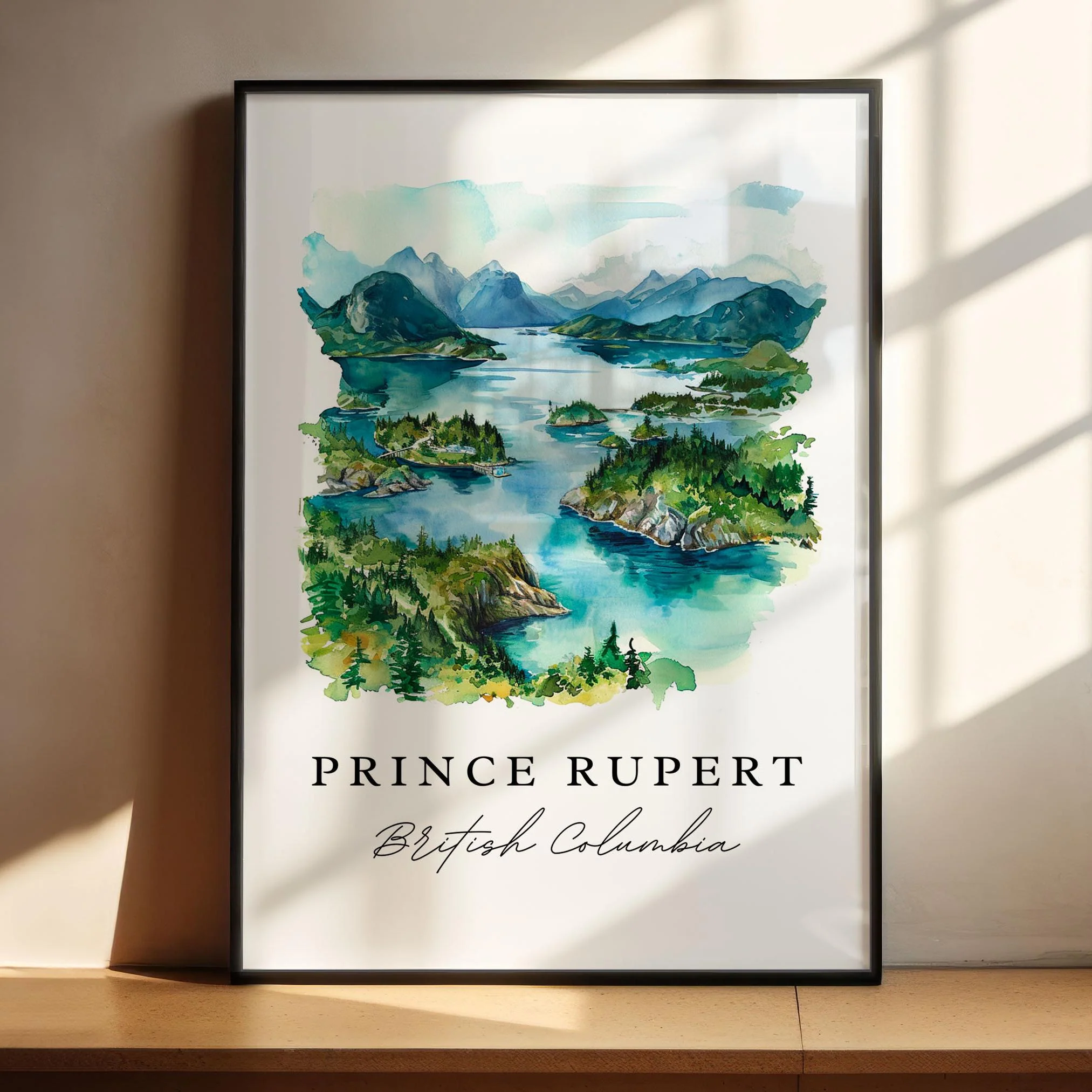 Prince Rupert, British Columbia – Watercolor Art Print - Image 4